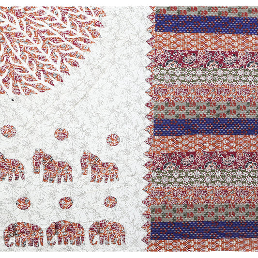 100% Cotton King Bedsheet (Pack of 1, Multicolor)