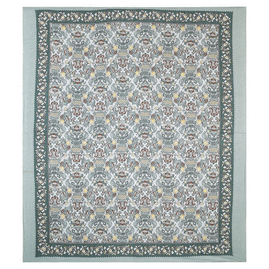 100% Cotton King Jaipuri Prints Flat Bedsheet (Pack of 1, Multicolor)