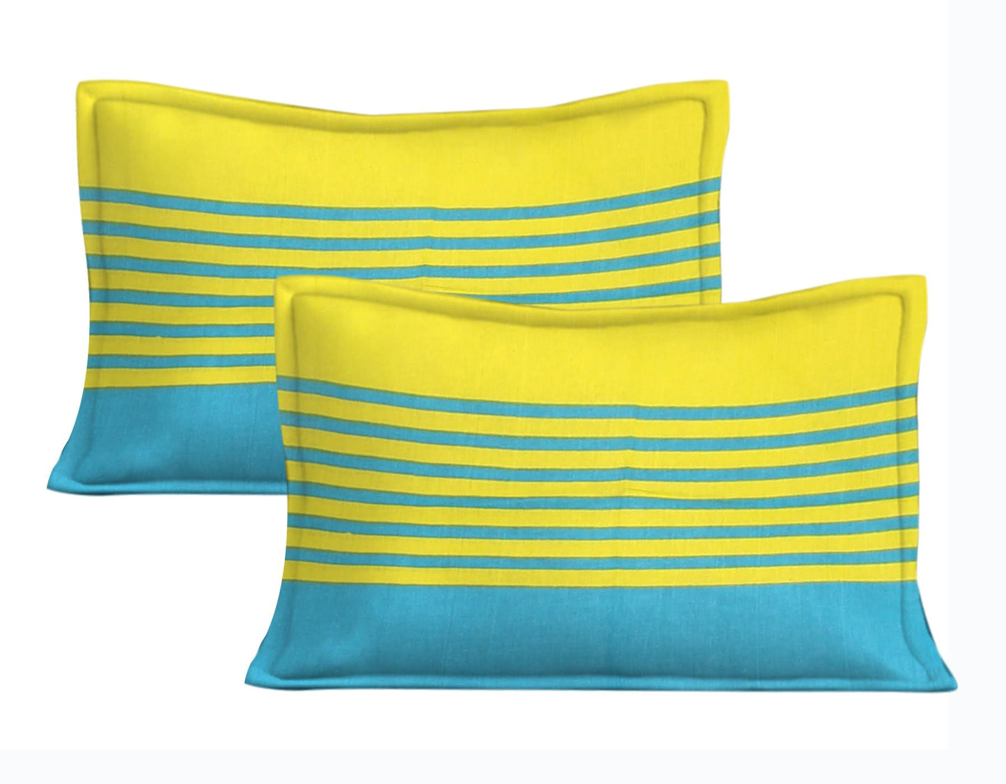Cotton Printed Double Bedsheet (Blue)