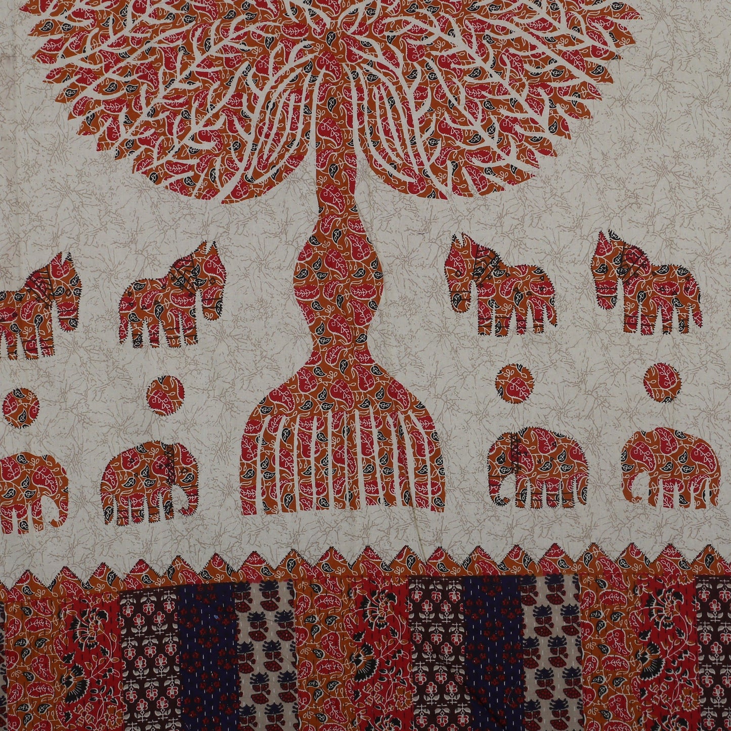 Jaipuri Prints Cotton Single Bedsheet (Multicolor)