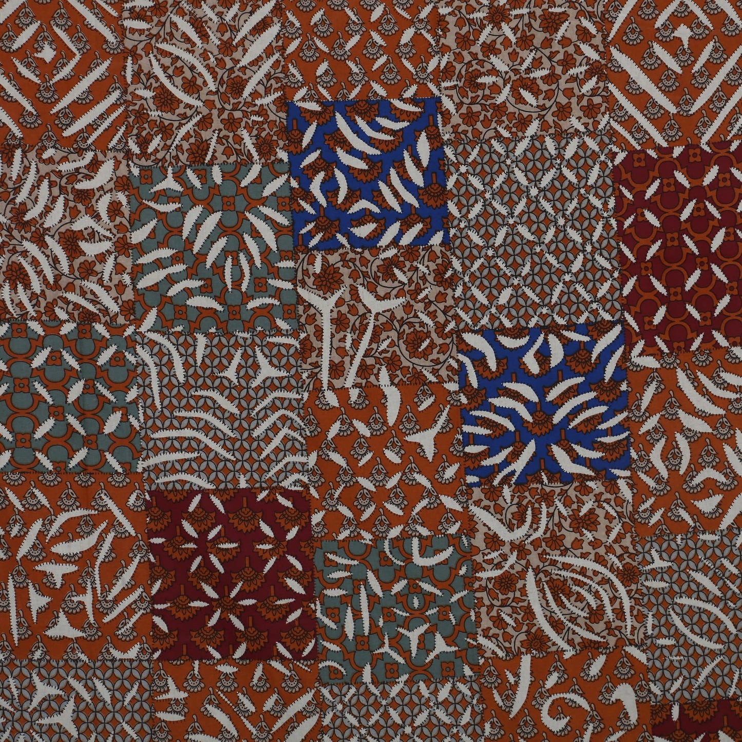 Jaipuri Prints Cotton Single Bedsheet (Multicolor)
