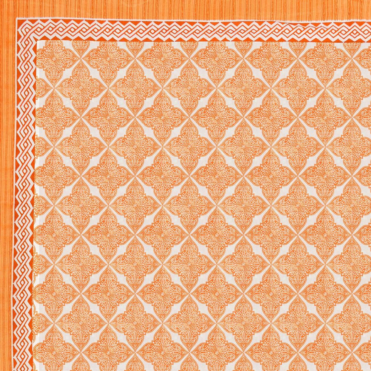 Cotton Double Jaipuri Prints Flat Bedsheet With 2 Pillow Cover