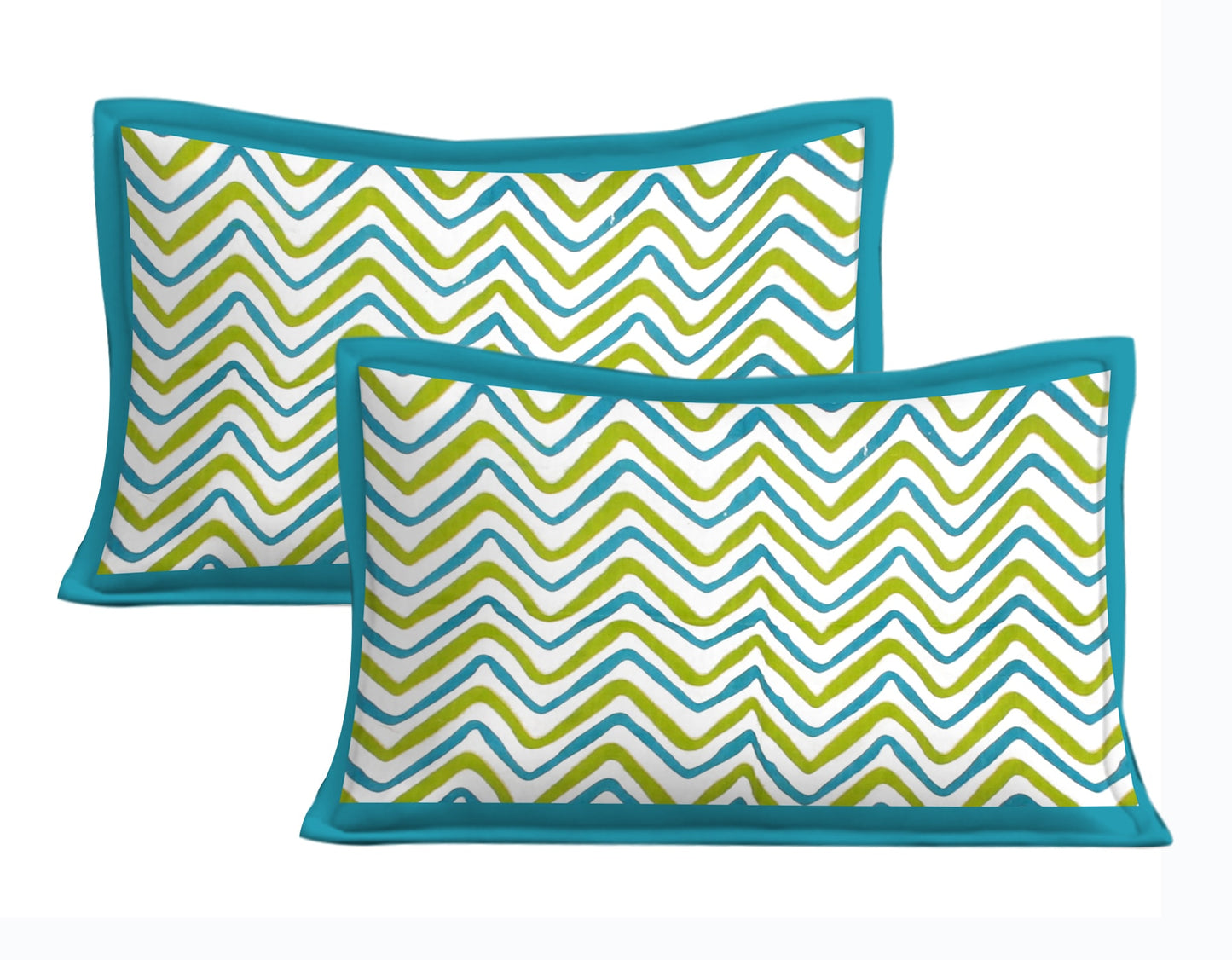 Cotton Double Jaipuri Prints Flat Bedsheet With 2 Pillow Cover