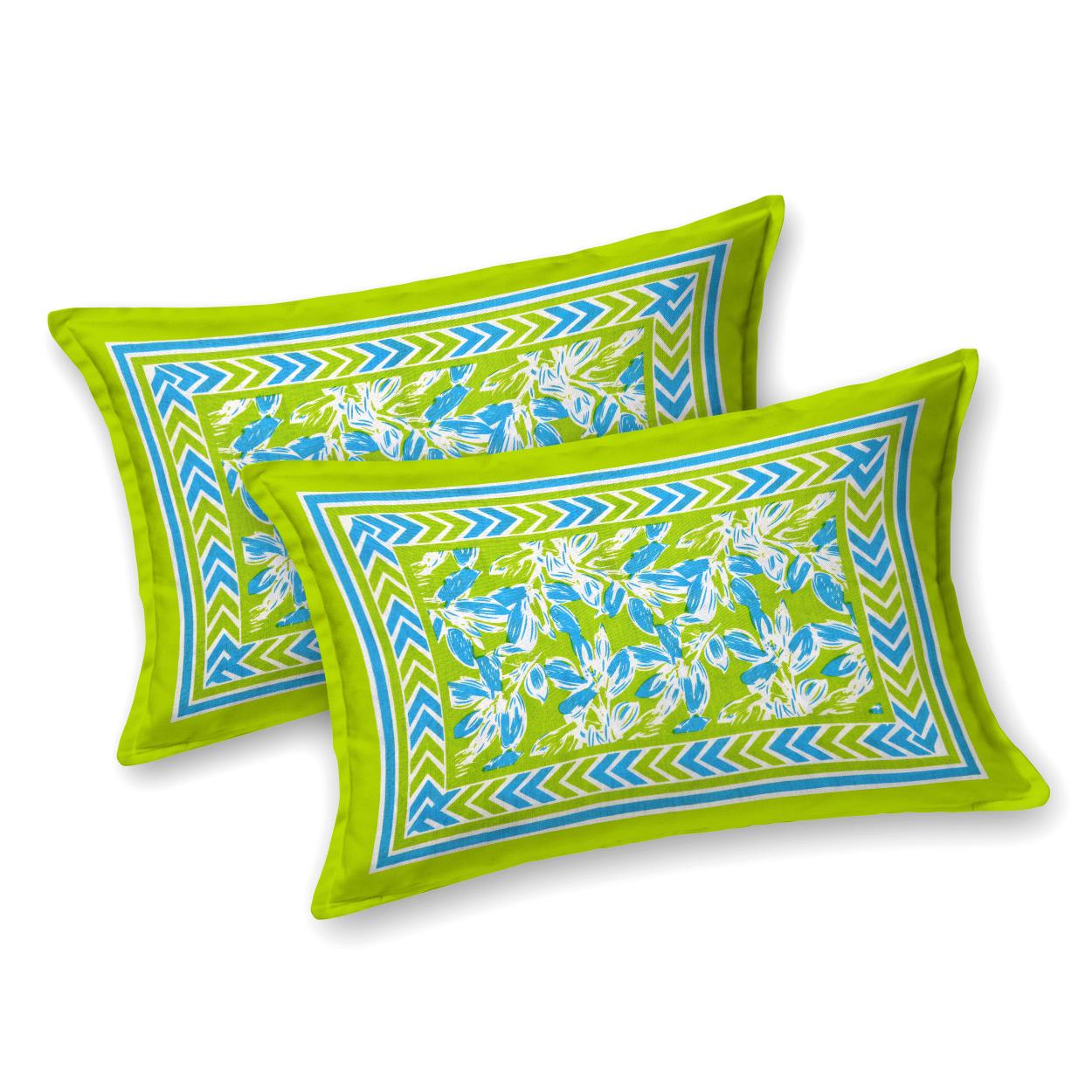 Jaipuri Prints Cotton Double Bedsheet with set of 2 Pillow Covers