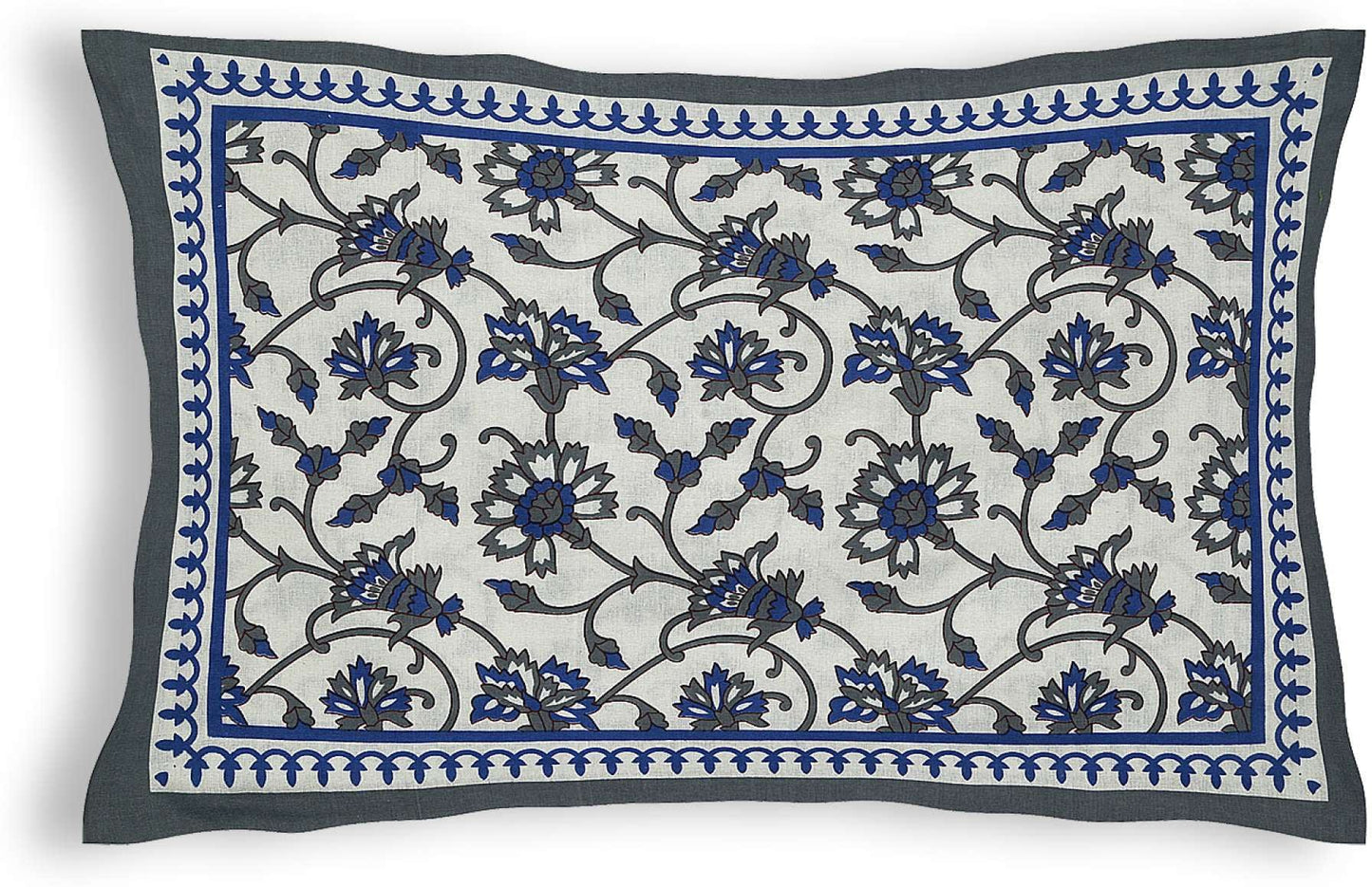 Jaipuri Prints Cotton Single Bedsheet With 1 Pillow Cover
