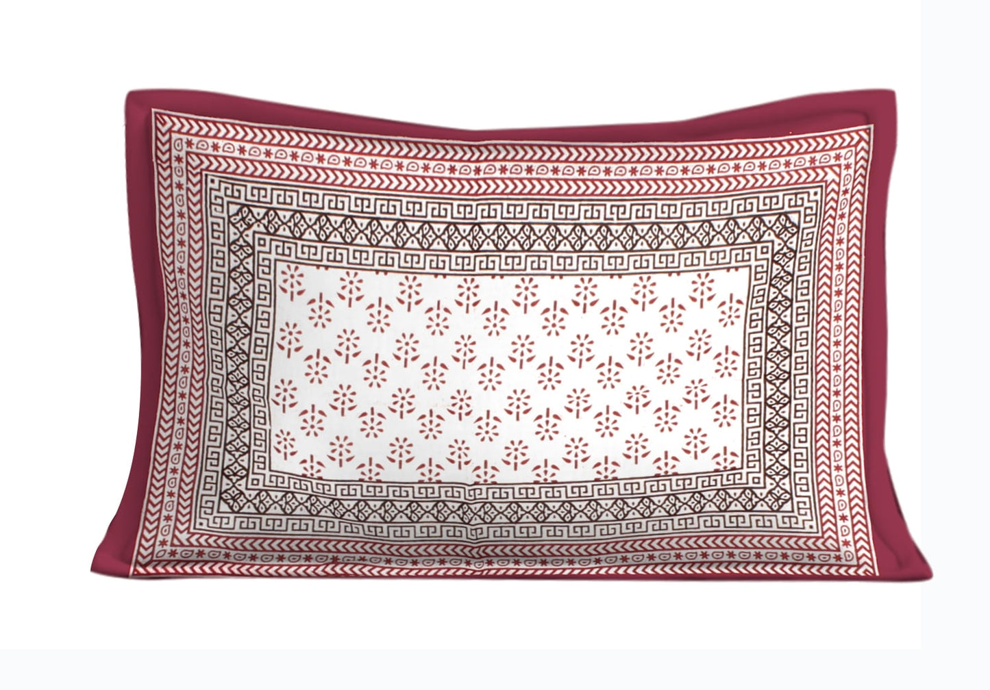 Jaipuri Prints Cotton Single Bedsheet with 1 pillow cover