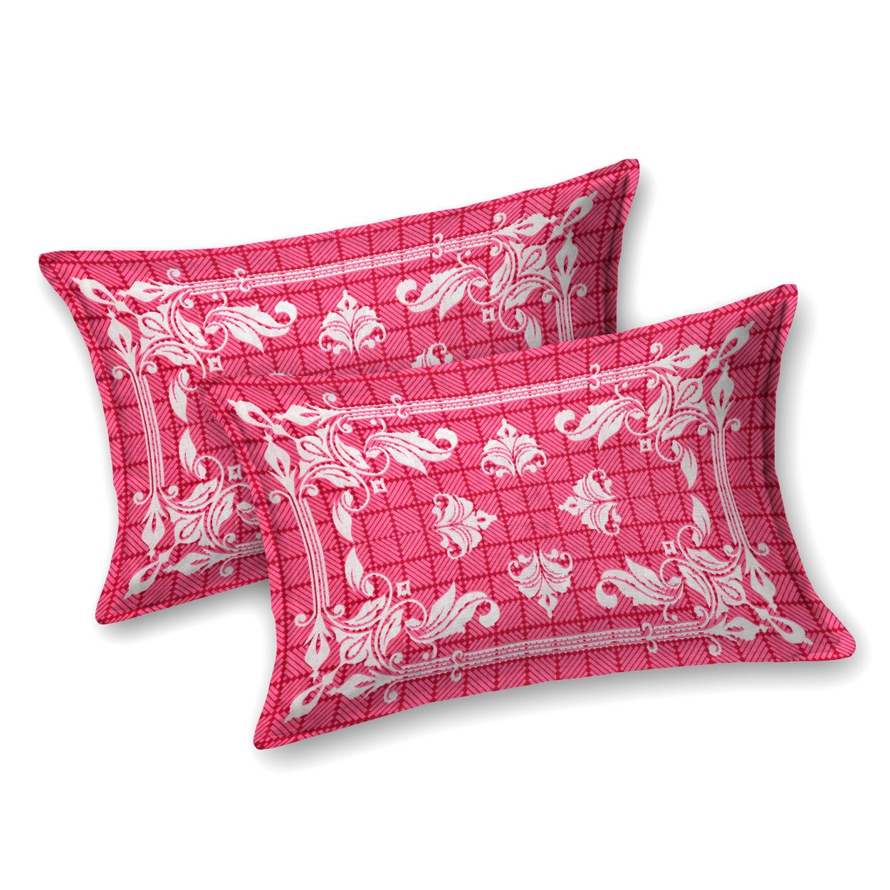 Pure Cotton Floral Bedsheet For Double Bed For Your Living Room With 2 Pillow Cover