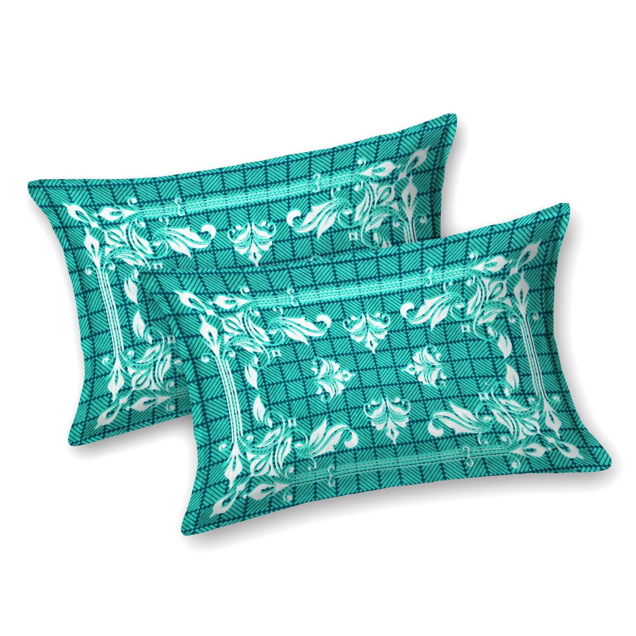 Pure Cotton Floral Bedsheet For Double Bed For Your Living Room With 2 Pillow Cover