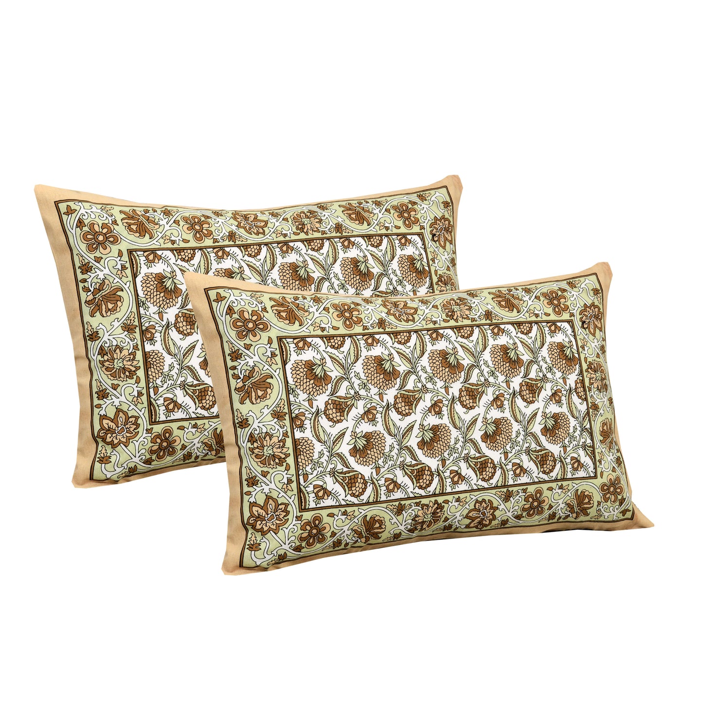 Rajasthan Royal Super Fine Cotton Block Print King Size Bedsheet