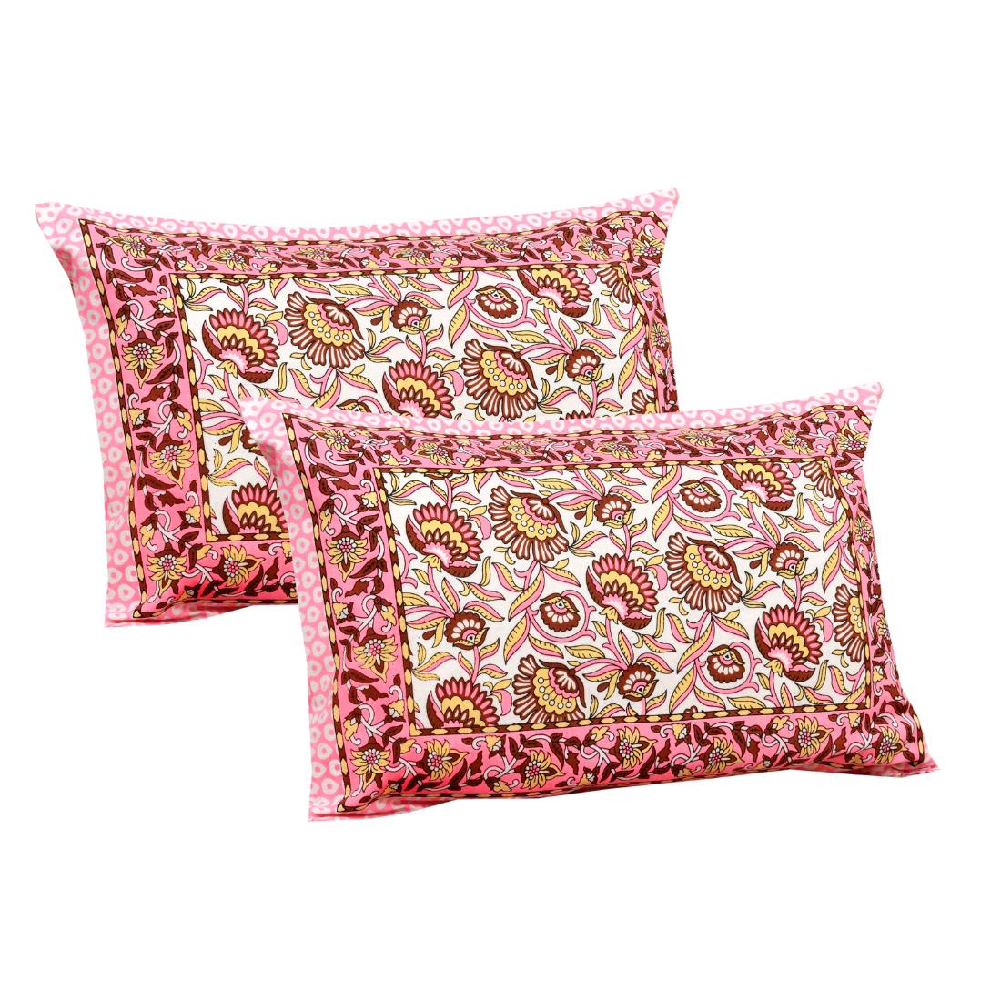 Rajasthan Royal Super Fine Cotton Block Print King Size Bedsheet