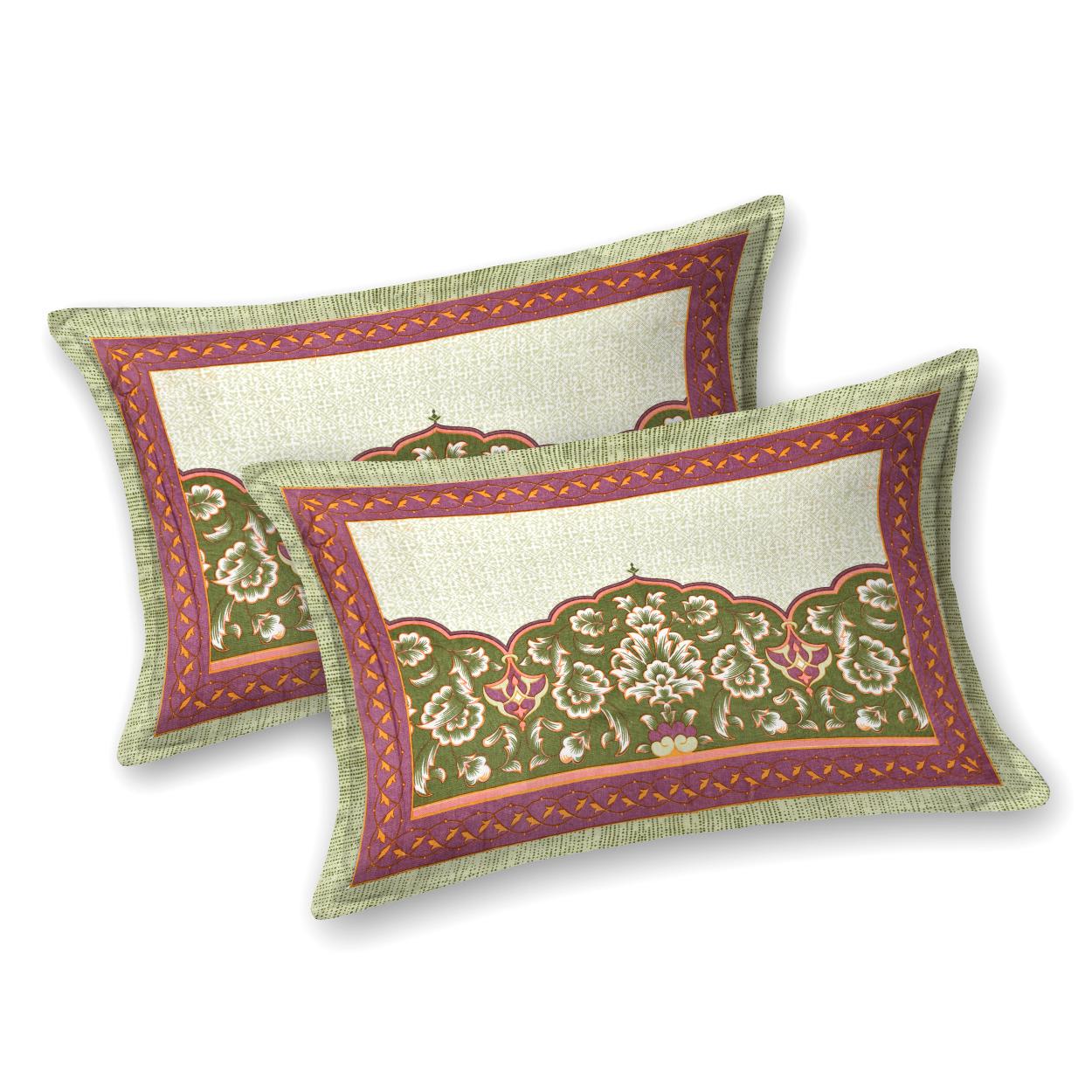 Rajasthan Royal Super Fine Cotton Block Print King Size Bedsheet