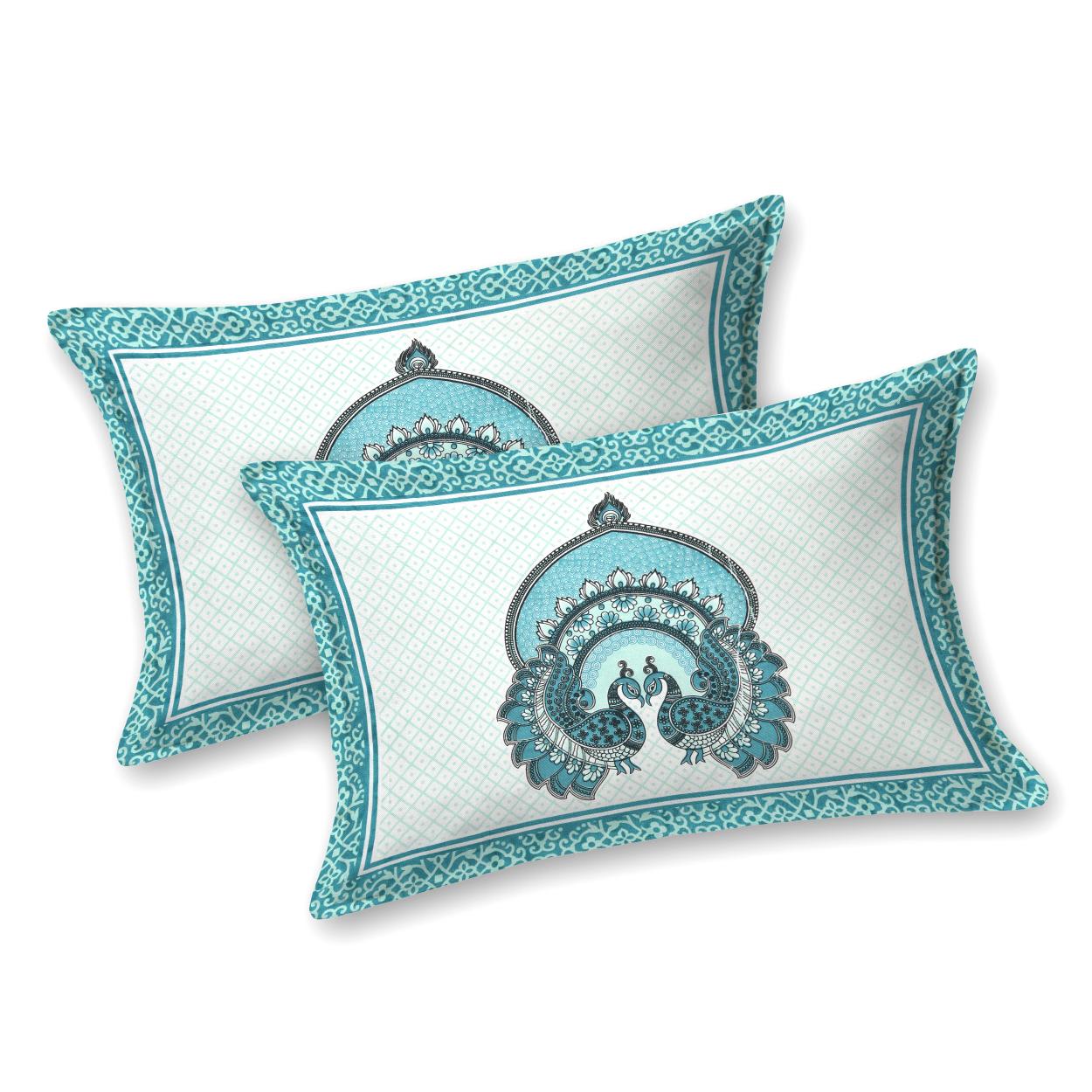 Rajasthan Royal Super Fine Cotton Block Print King Size Bedsheet