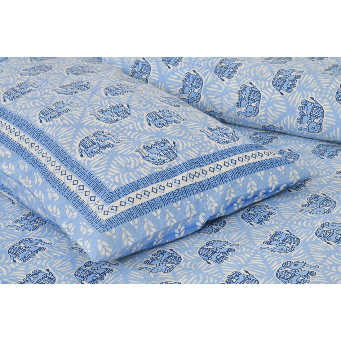 Rajasthan Royal Super Fine Cotton Block Print King Size Bedsheet