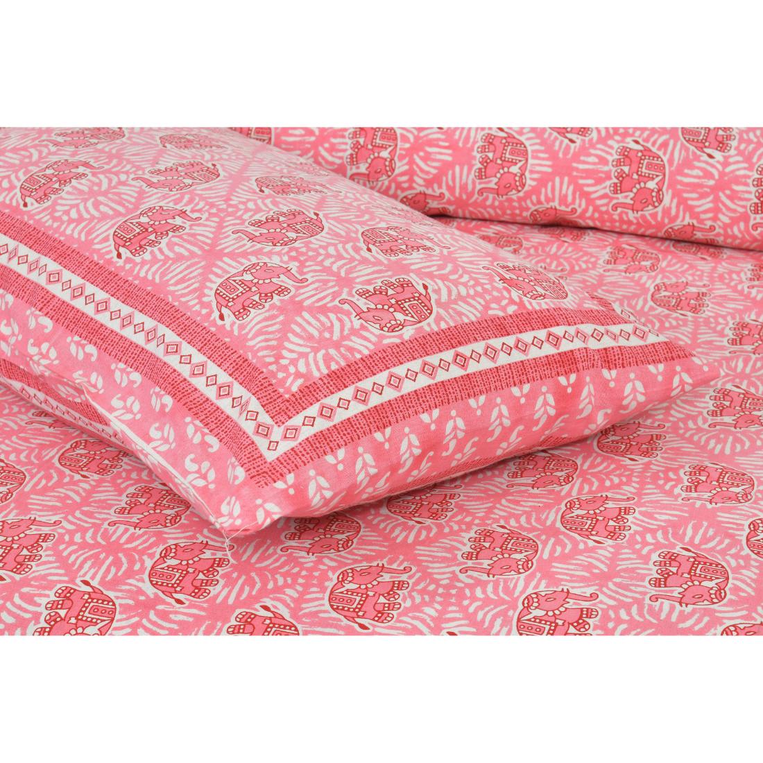 Rajasthan Royal Super Fine Cotton Block Print King Size Bedsheet