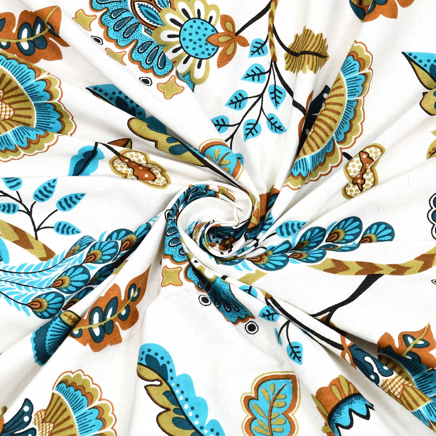Rajasthan Royal Super Fine Cotton Block Print King Size Bedsheet