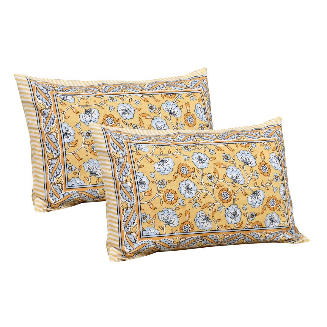 Rajasthan Royal Super Fine Cotton Block Print King Size Bedsheet