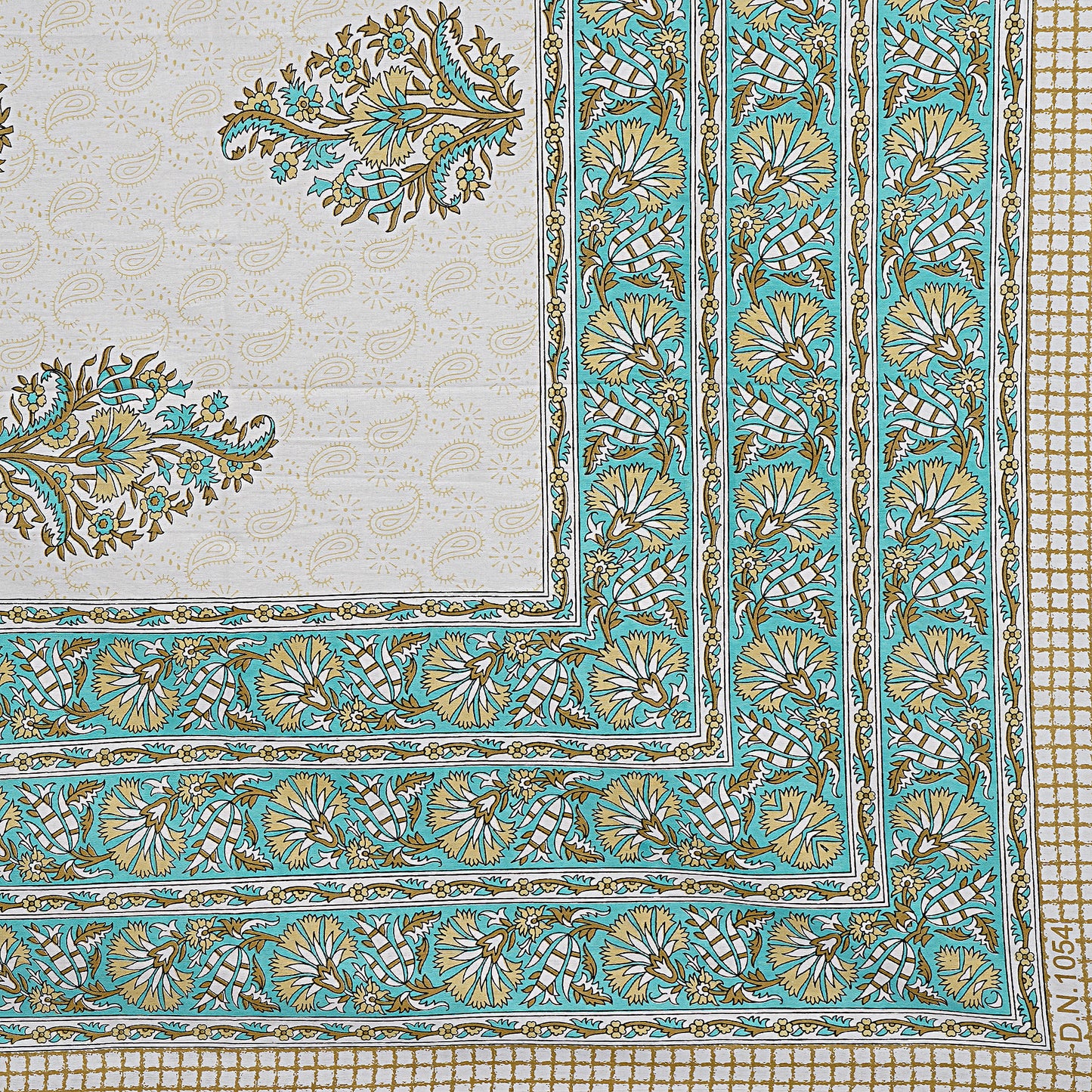 Rajasthan Royal Super Fine Cotton Block Print King Size Bedsheet