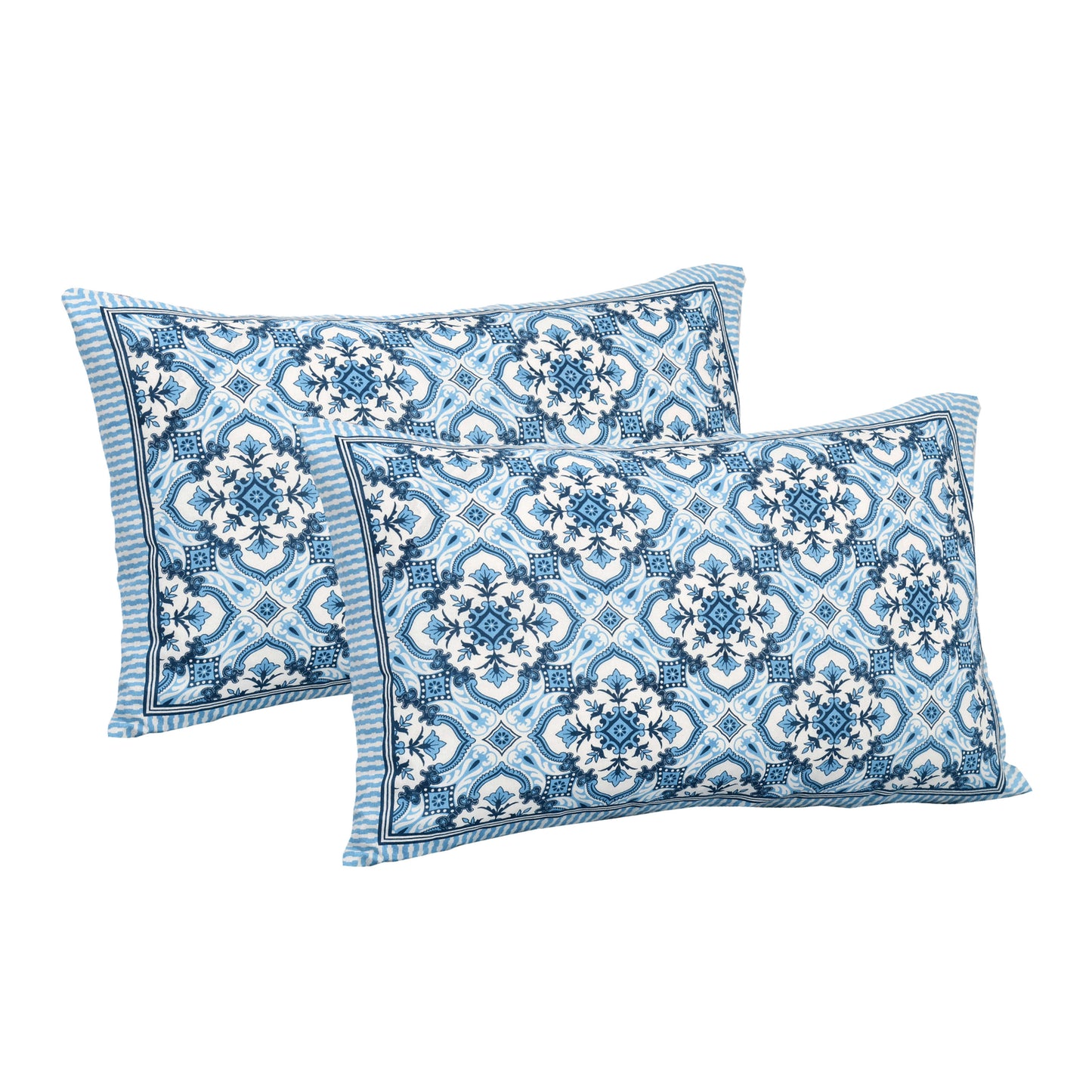 Rajasthan Royal Super Fine Cotton Block Print King Size Bedsheet