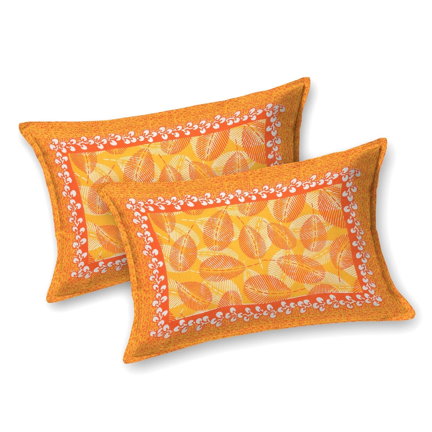 Jaipuri Cotton Double Flat Bedsheet With 2 Pillow Cover