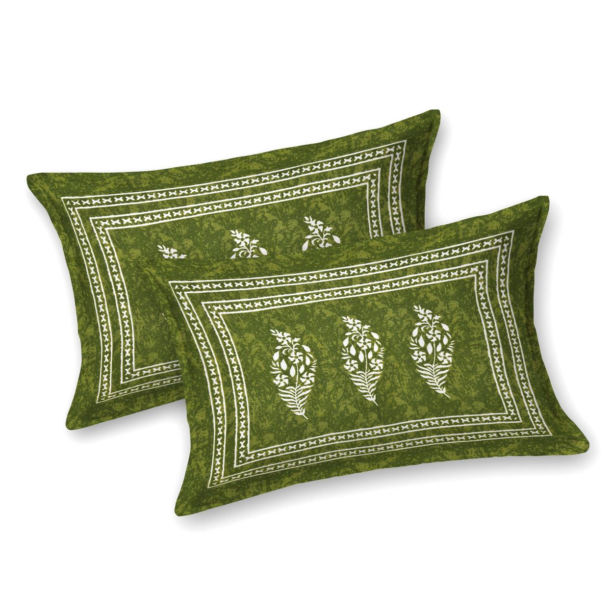 Rajasthani Print Cotton Double Bedsheet with 2 Pillow Covers