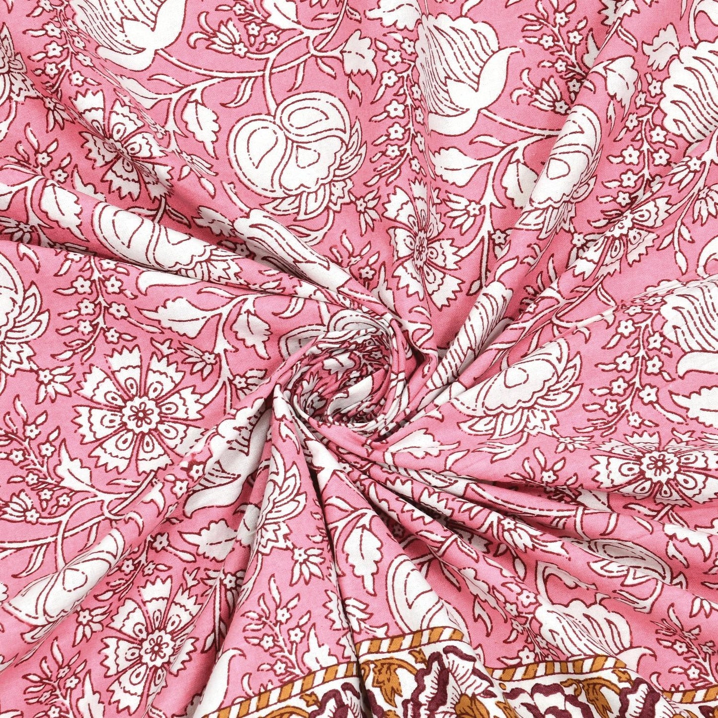 Rajasthan Royal Super Fine Cotton Block Print King Size Bedsheet