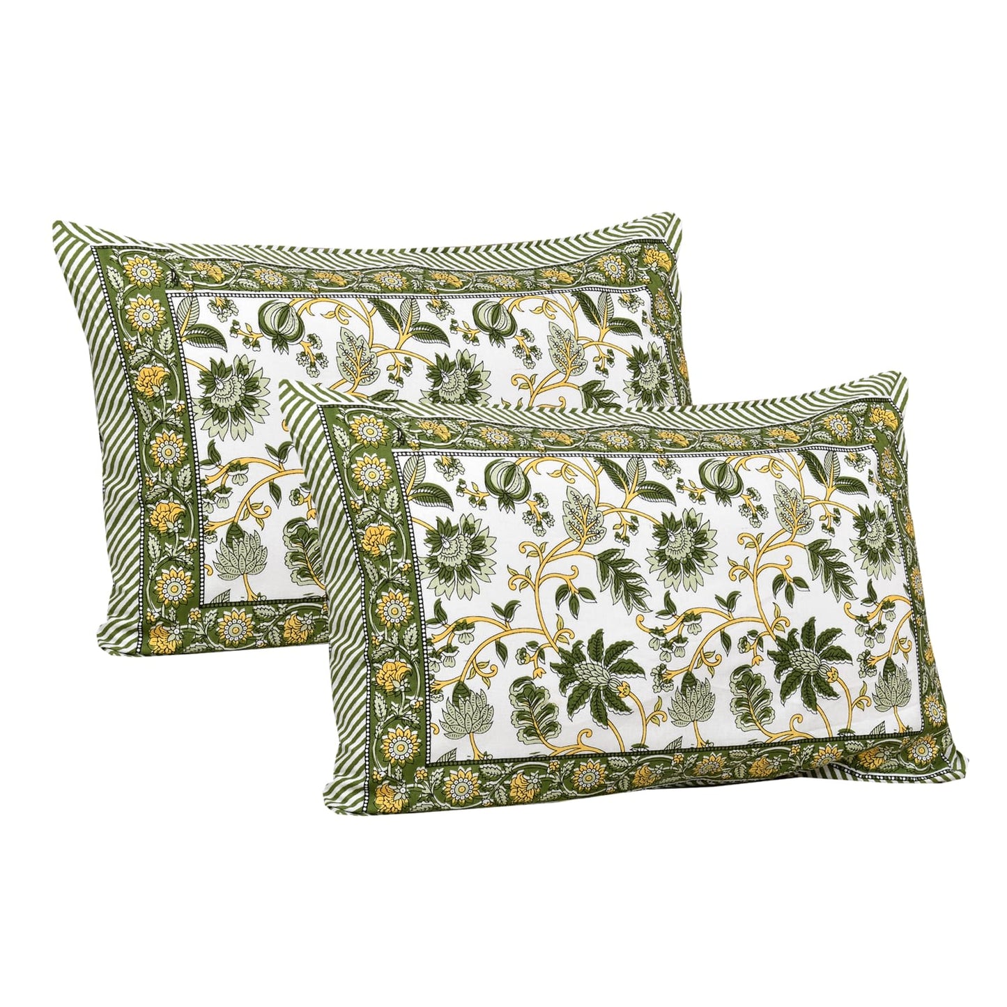 Rajasthan Royal Super Fine Cotton Block Print King Size Bedsheet