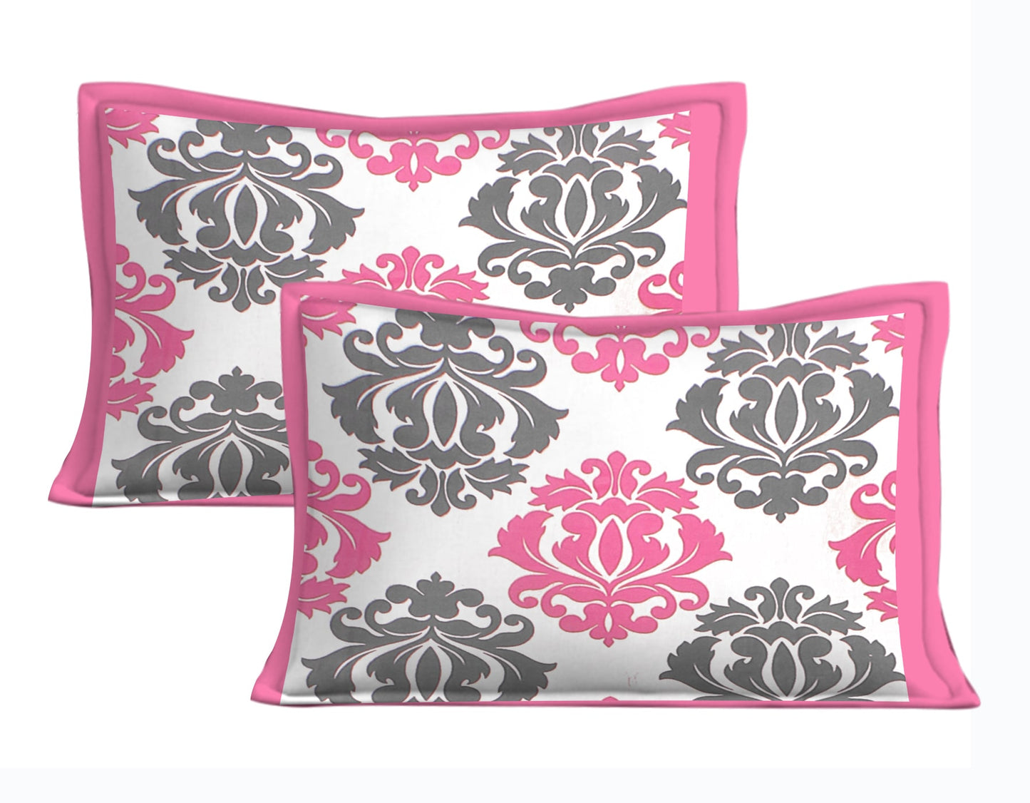 Jaipuri Prints Cotton Double Bedsheet (Pink)