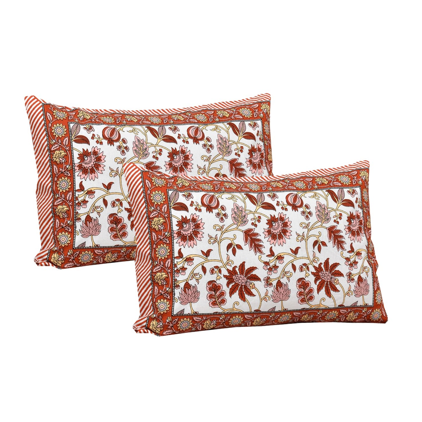Rajasthan Royal Super Fine Cotton Block Print King Size Bedsheet