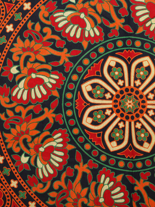 100% Cotton Printed King Bedsheet (Green)