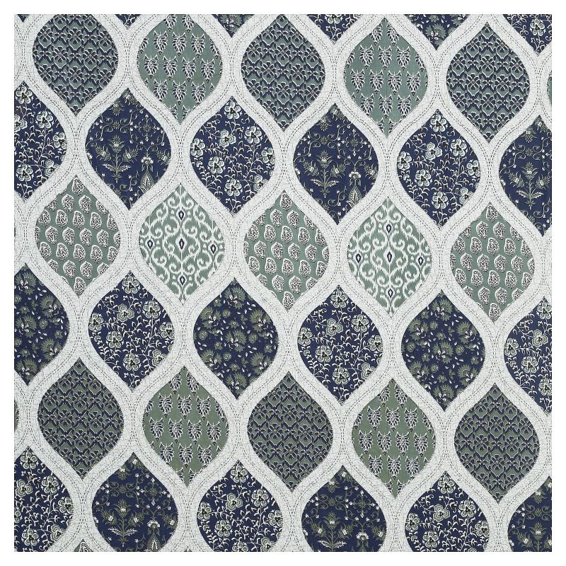 Barmeri Pastel Twill Cotton King Bedsheet With Colorful Patchwork Design