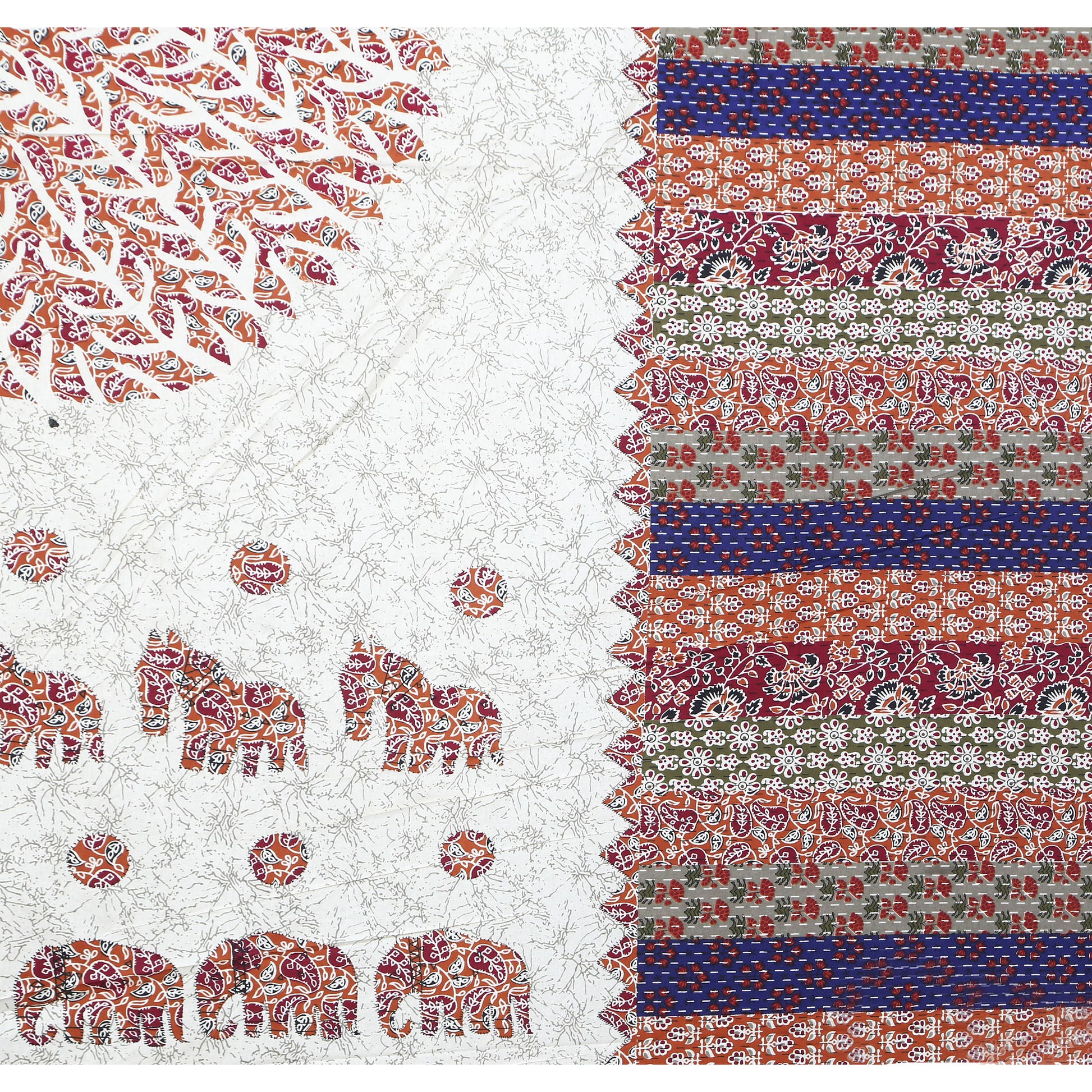 100% Cotton King Bedsheet (Pack of 1, Multicolor)
