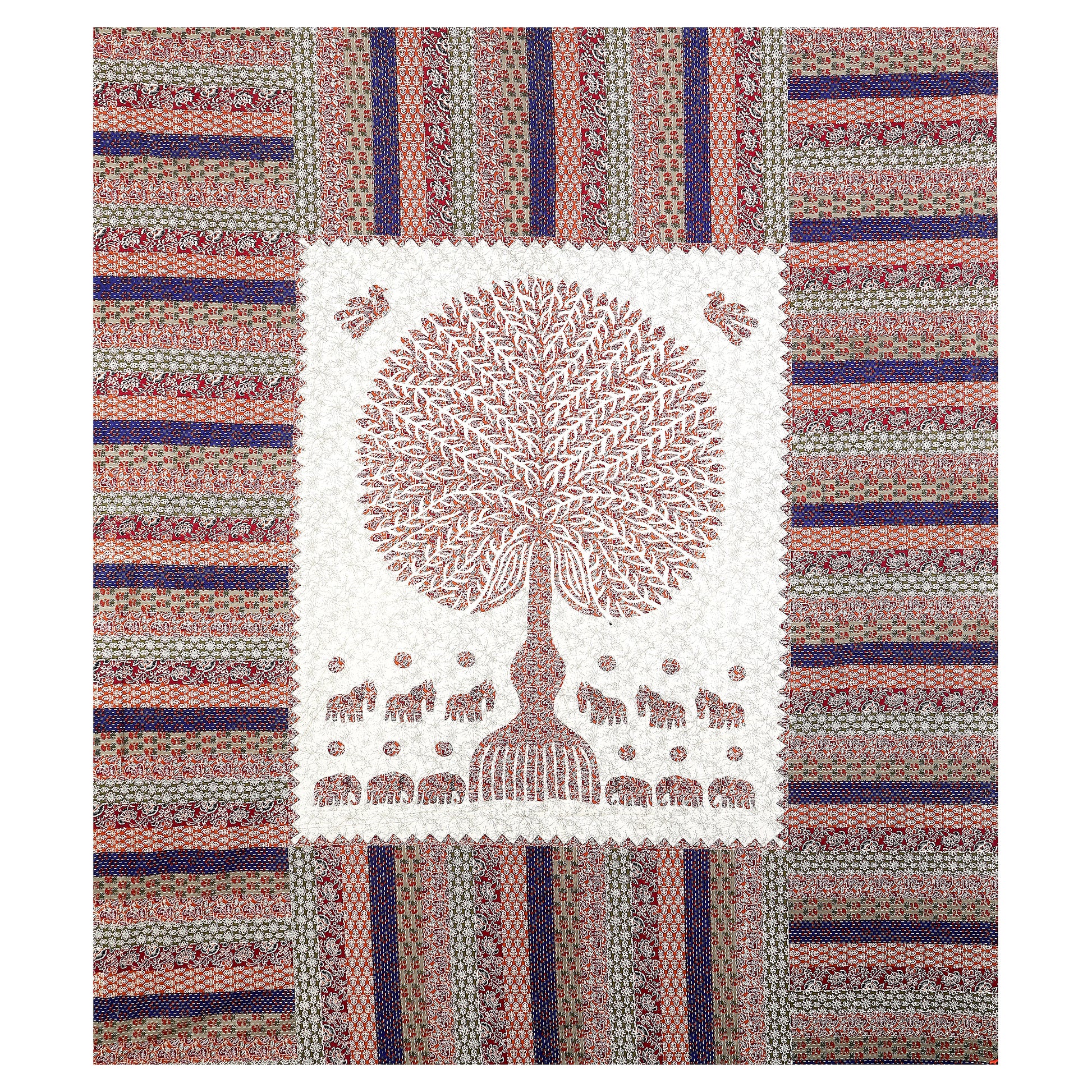 100% Cotton King Bedsheet (Pack of 1, Multicolor)