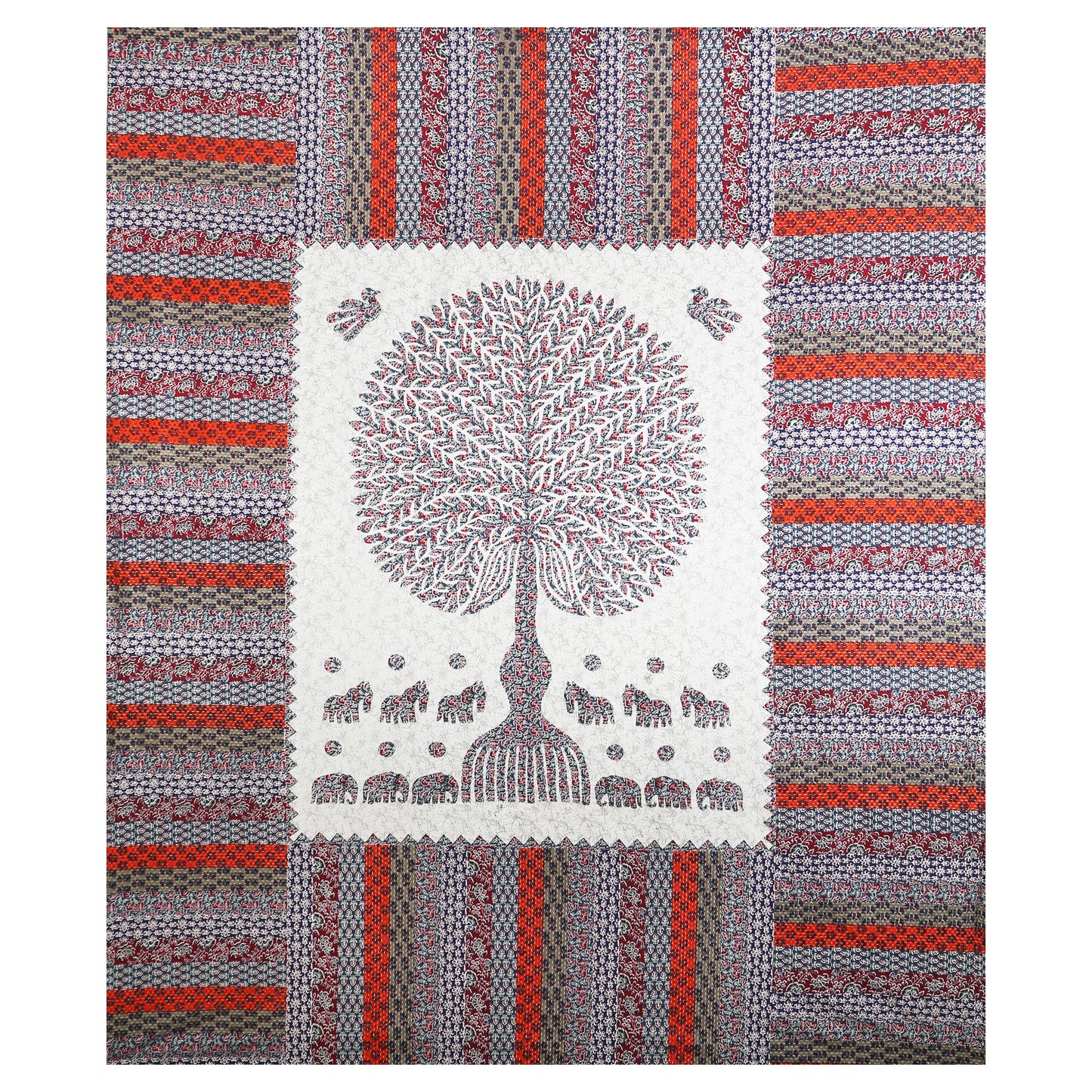 100% Cotton King Bedsheet (Pack of 1, Multicolor)
