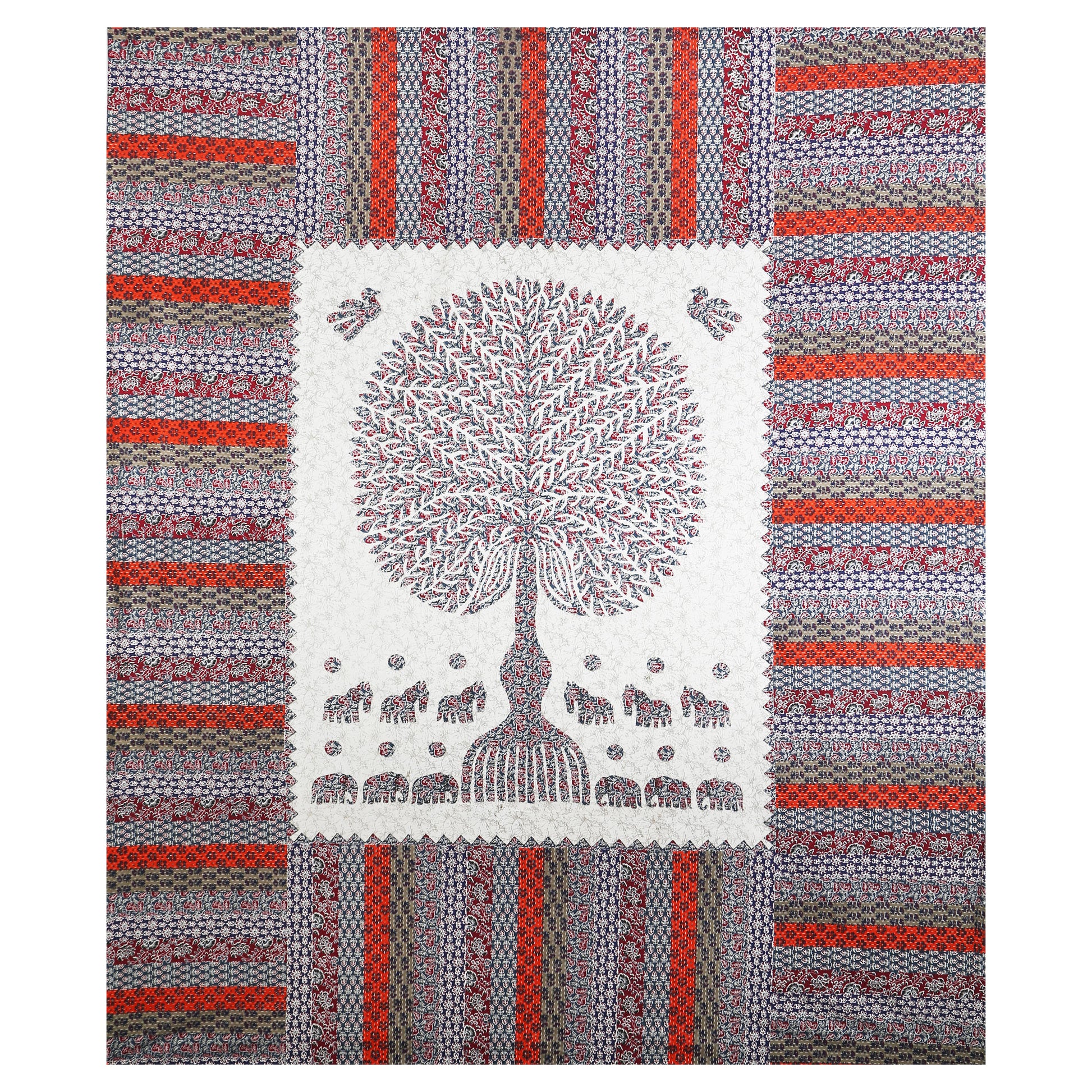100% Cotton King Bedsheet (Pack of 1, Multicolor)