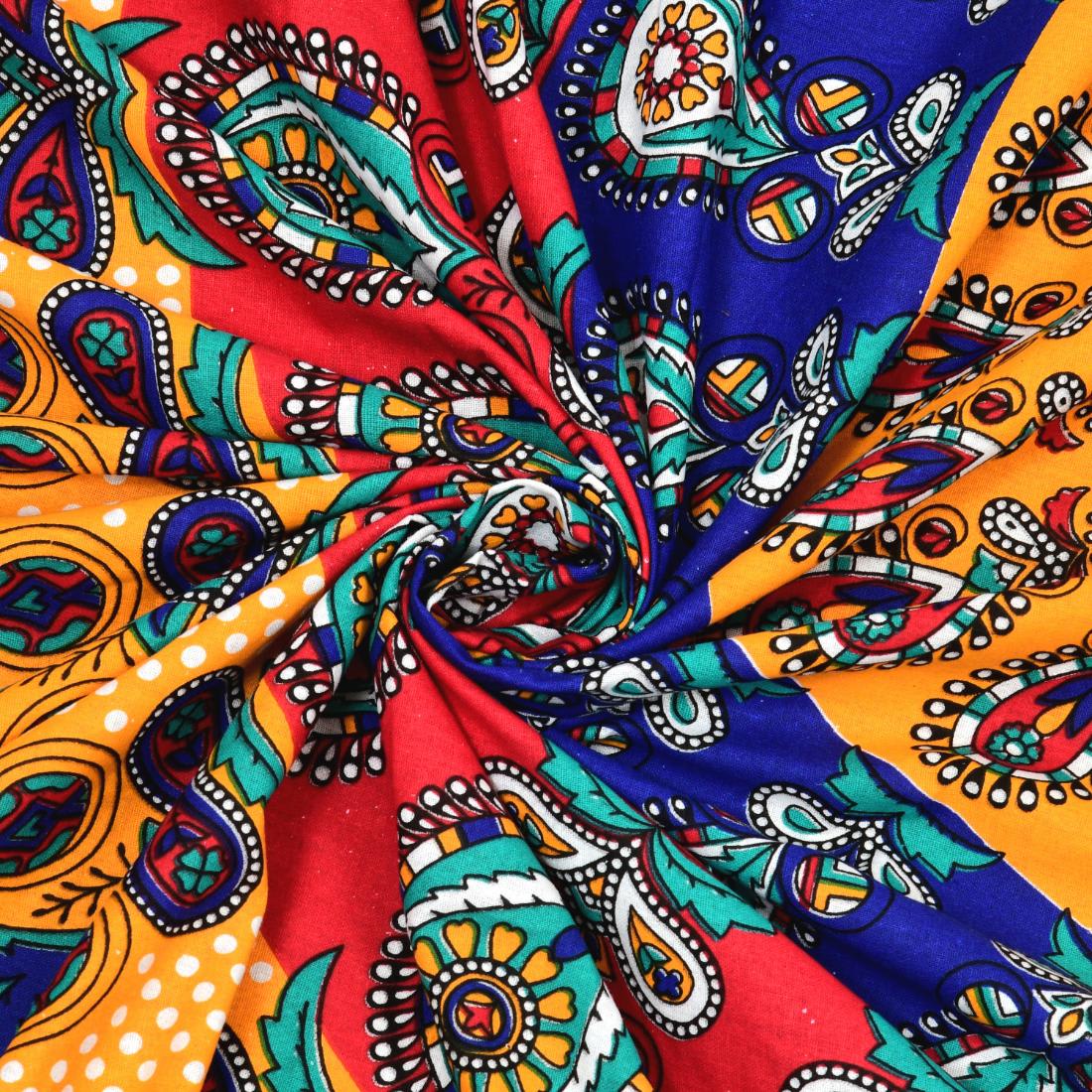 Cotton jaipuri double bedsheet with 2 pillow cover