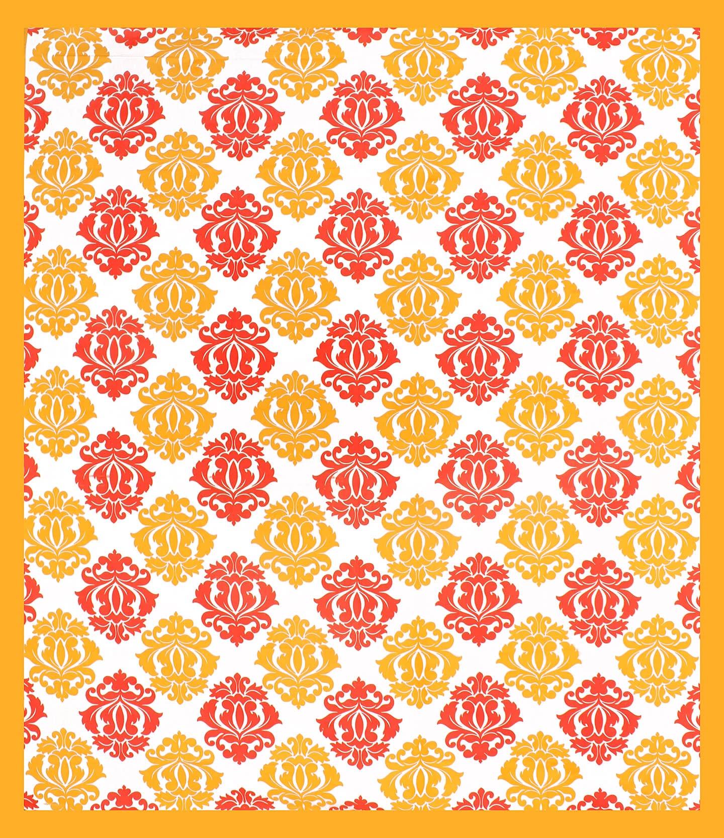 Jaipuri Prints Cotton Double Bedsheet (Yellow)