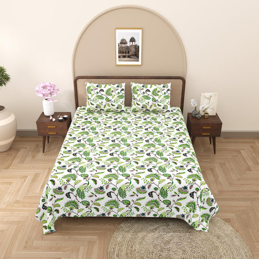 Rajasthan Royal Super Fine Cotton Block Print King Size Bedsheet