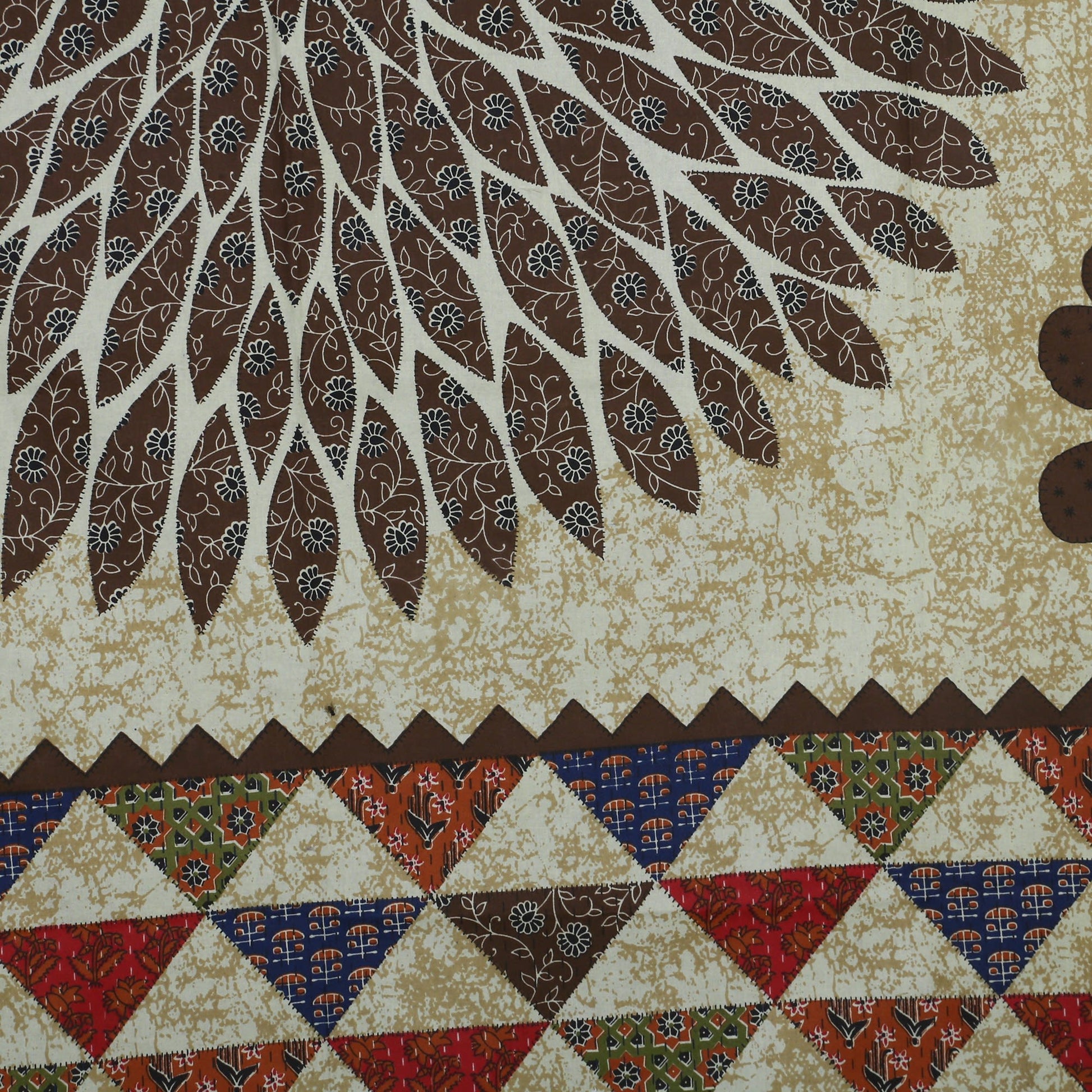 Jaipuri Prints Cotton Single Bedsheet (Multicolor)
