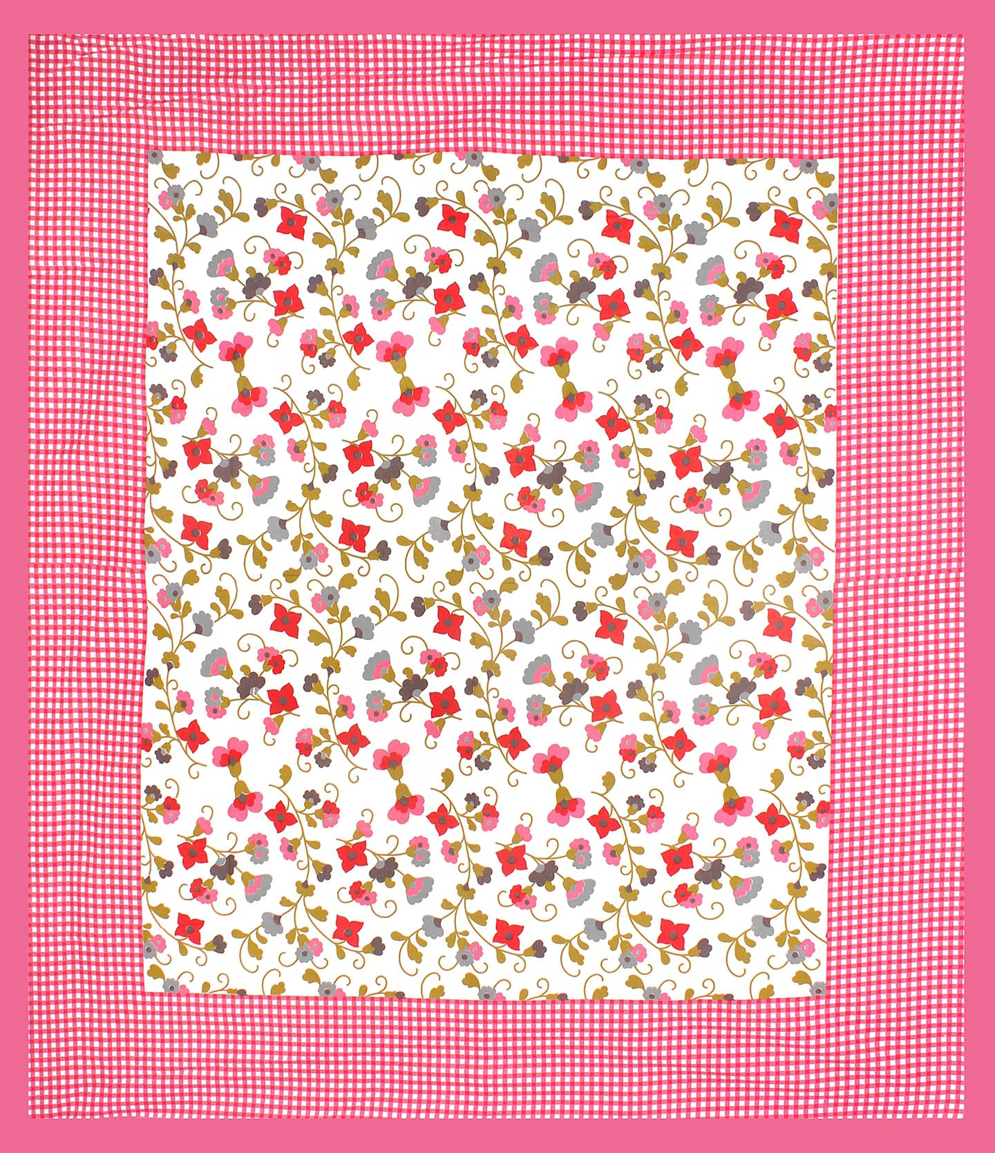 Jaipuri Prints Cotton Double Bedsheet (Pink)