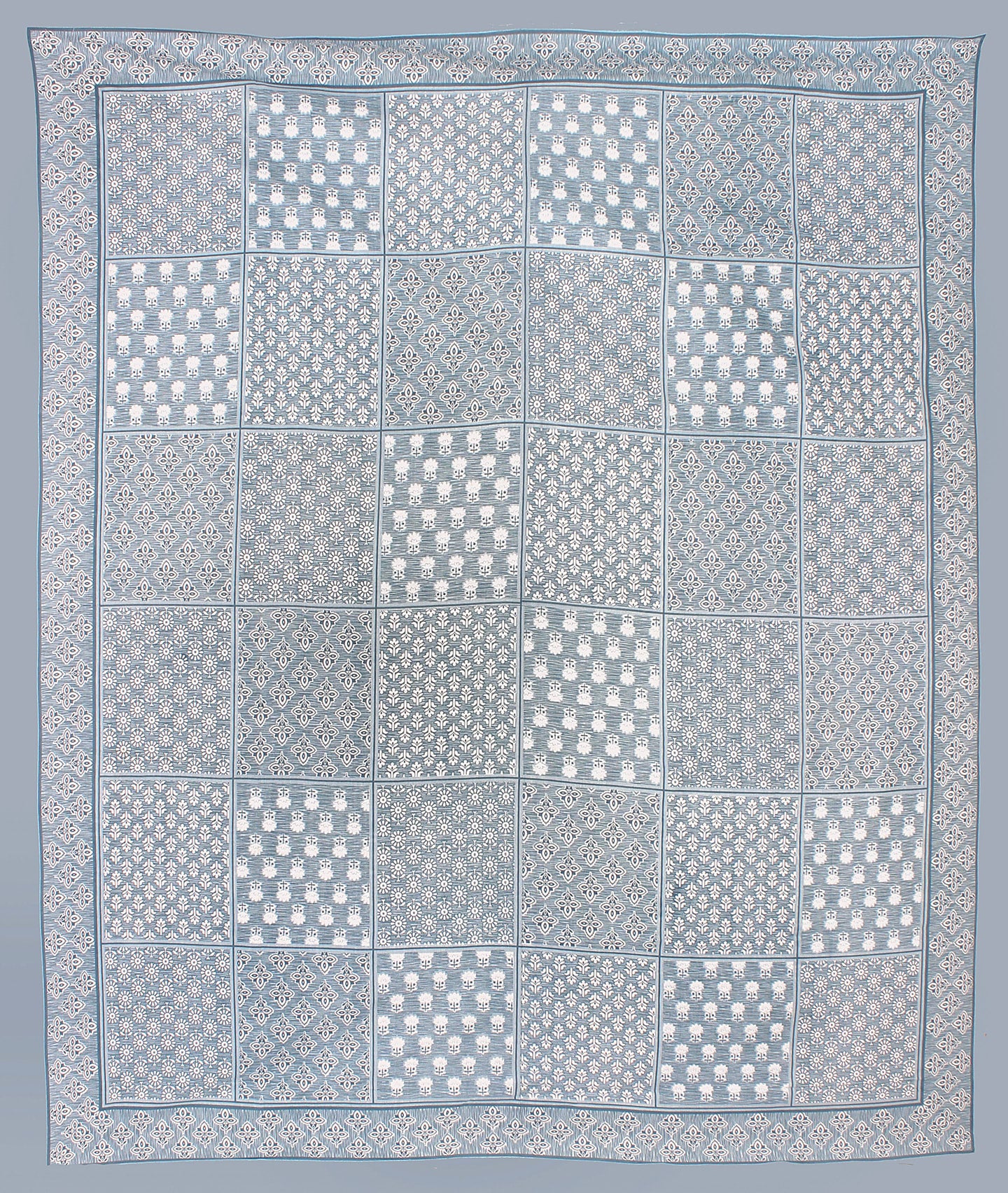 Cotton Double 3D Printed Flat Bedsheet  (Pack of 1, Grey)