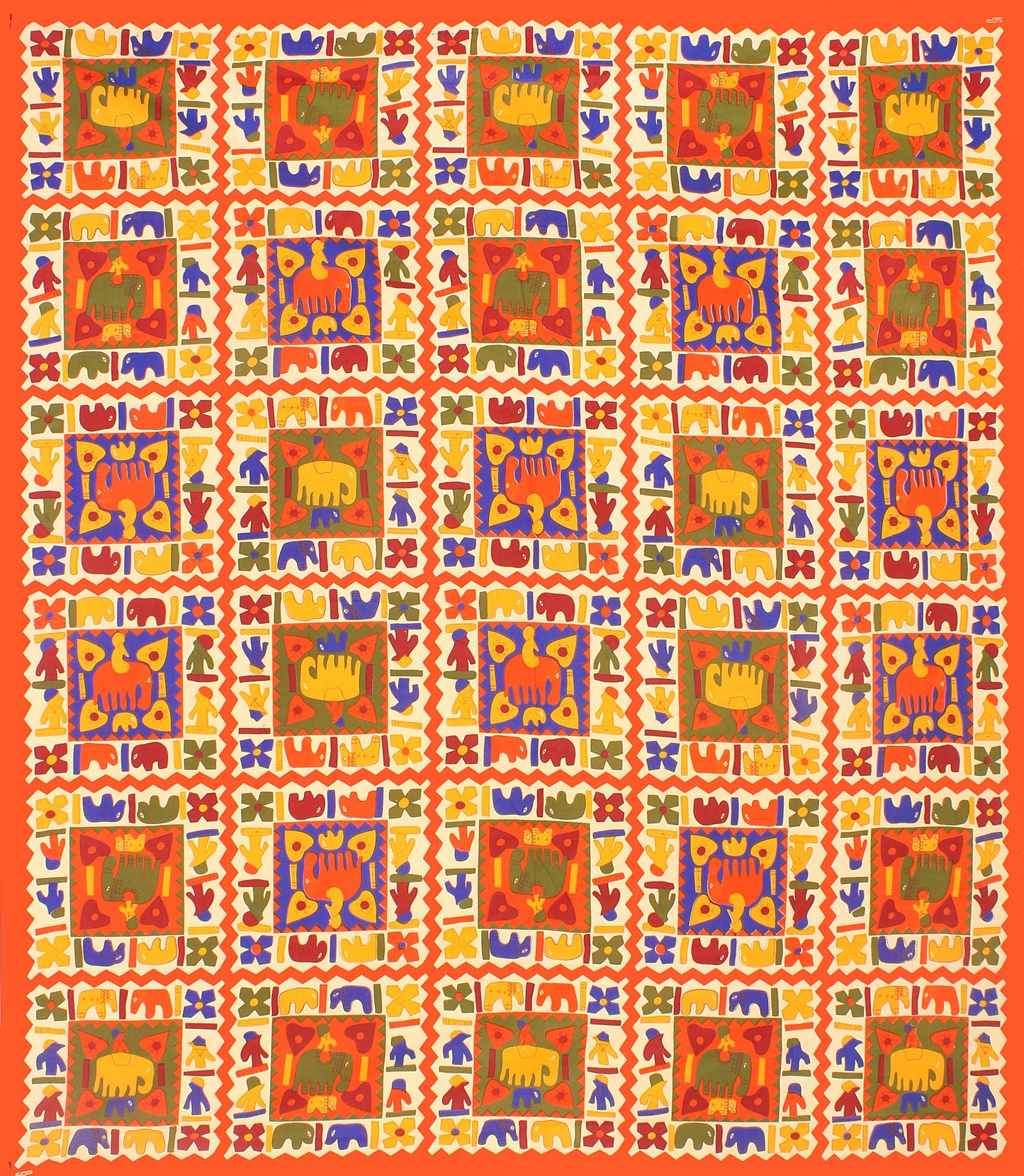 Cotton Double Jaipuri Prints Flat Bedsheet  With 2 Pillow Cover