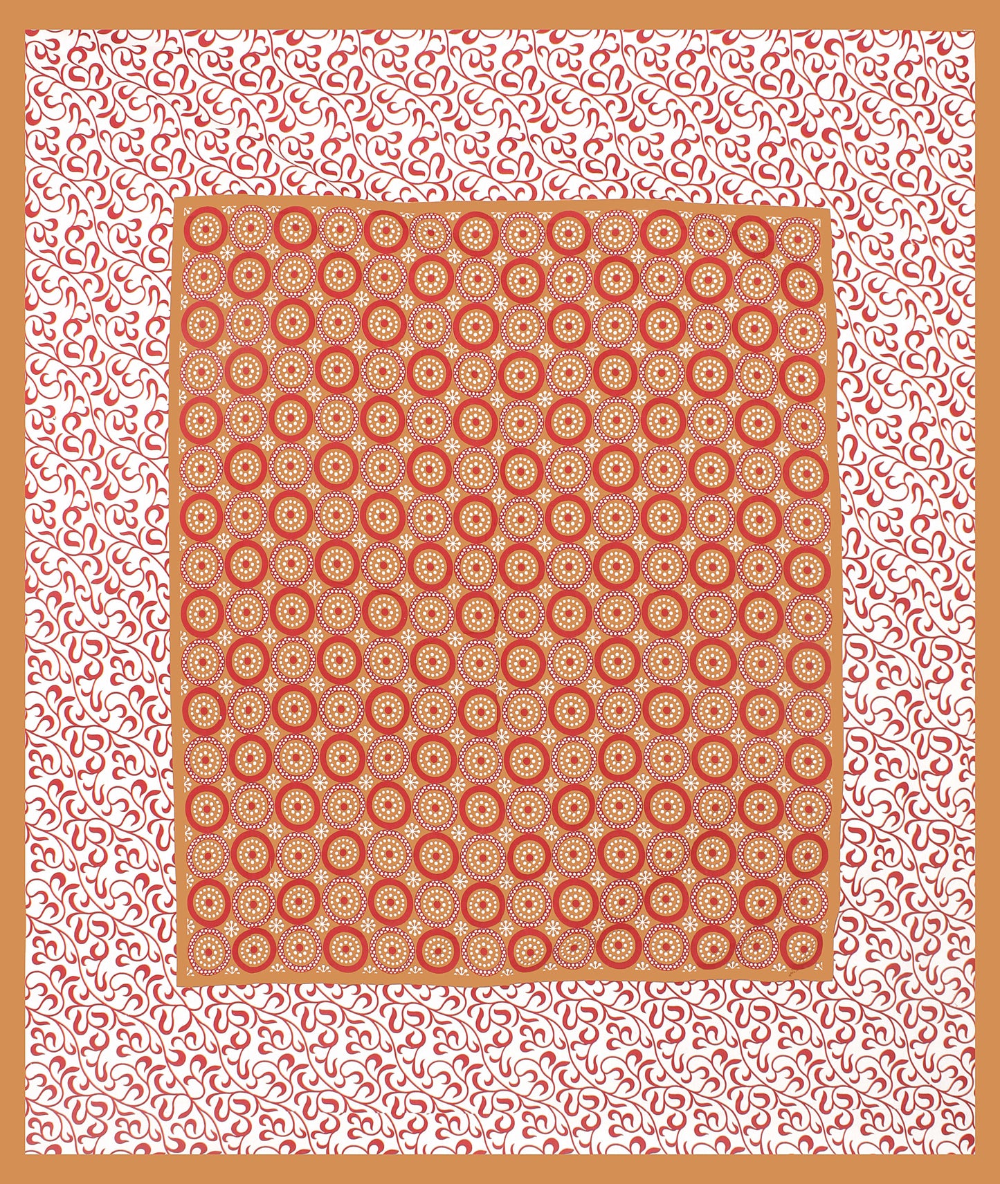 Cotton Double Jaipuri Prints Flat Bedsheet  With 2 Pillow Cover