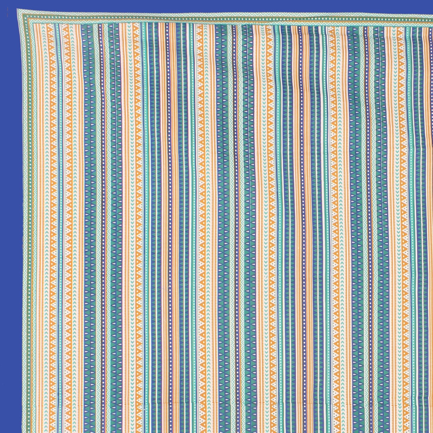 Cotton Double Jaipuri Prints Flat Bedsheet  With 2 Pillow Cover