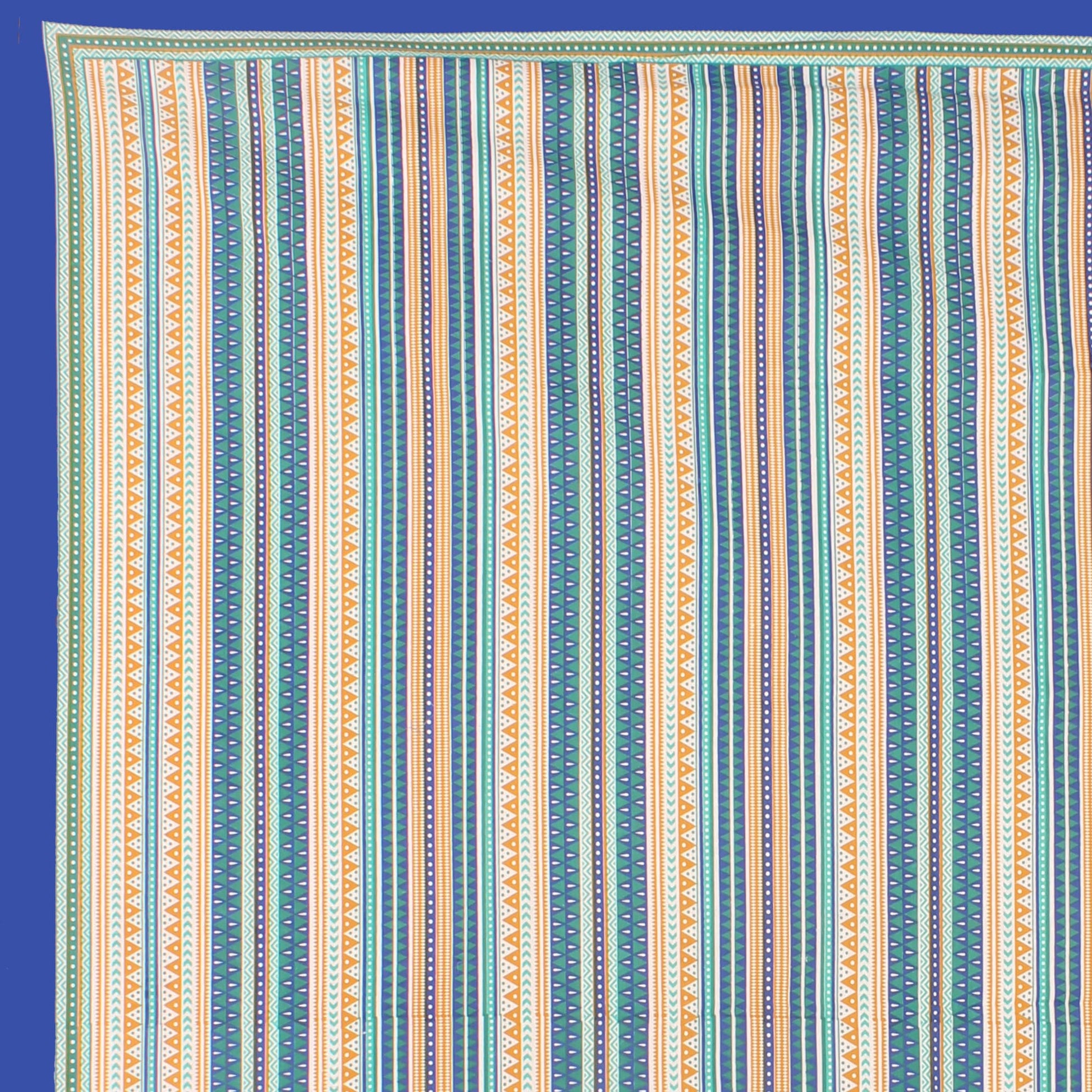 Cotton Double Jaipuri Prints Flat Bedsheet  With 2 Pillow Cover