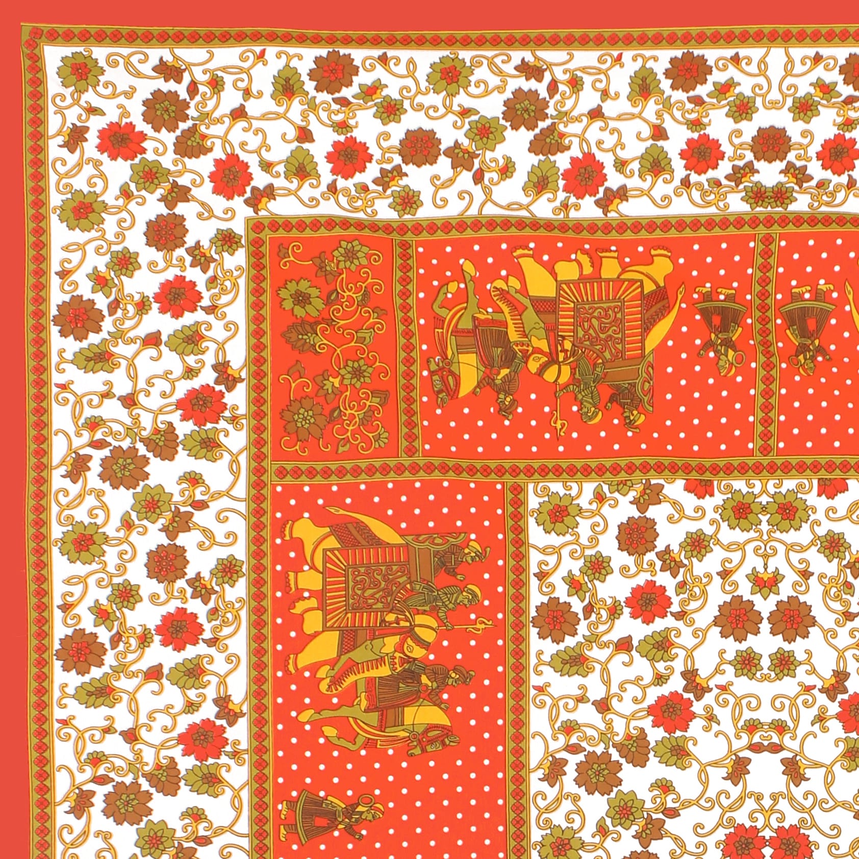 Cotton Double Jaipuri Prints Flat Bedsheet  With 2 Pillow Cover