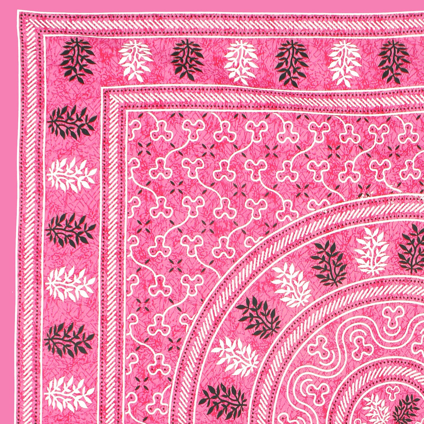 Cotton Double Jaipuri Prints Flat Bedsheet  With 2 Pillow Cover