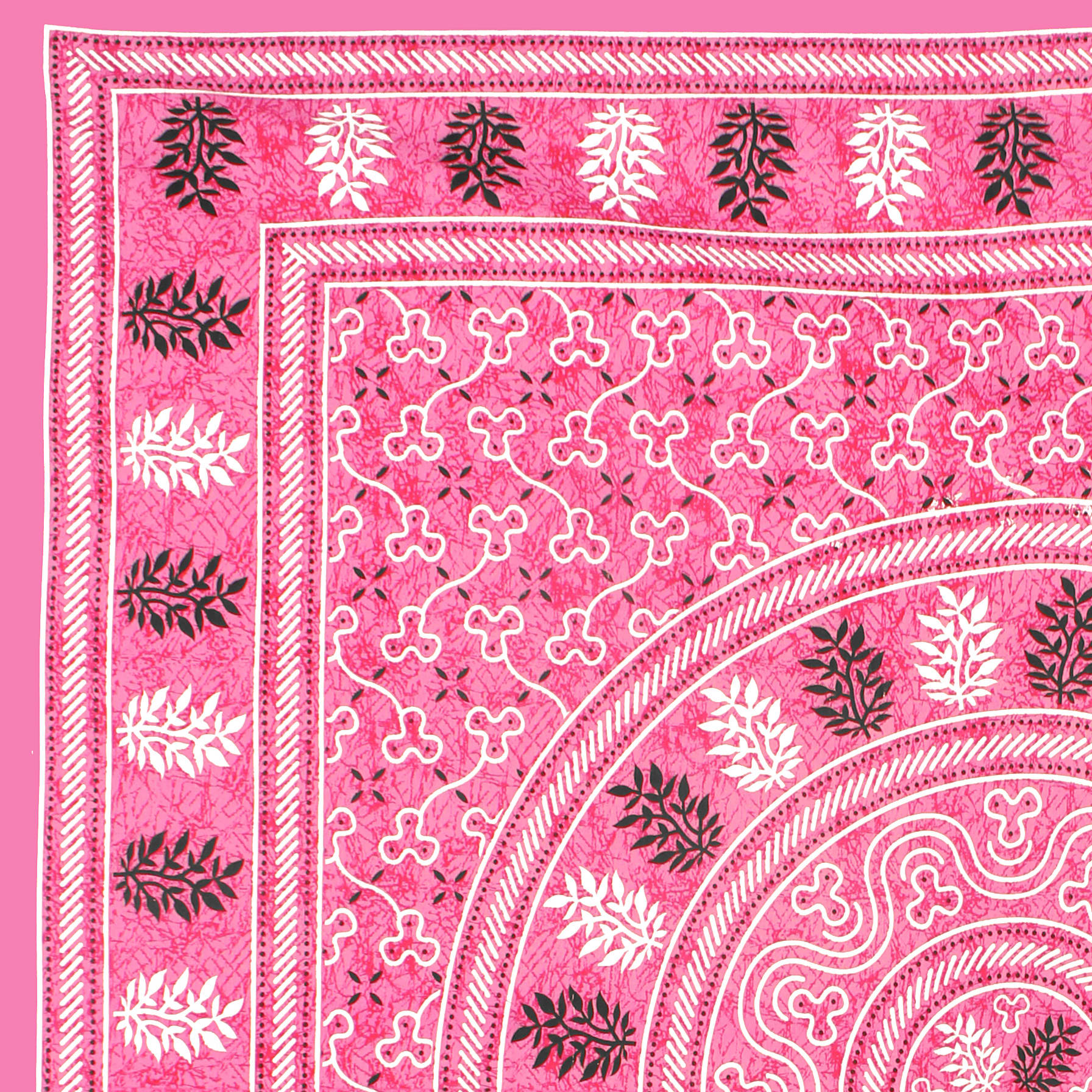 Cotton Double Jaipuri Prints Flat Bedsheet  With 2 Pillow Cover
