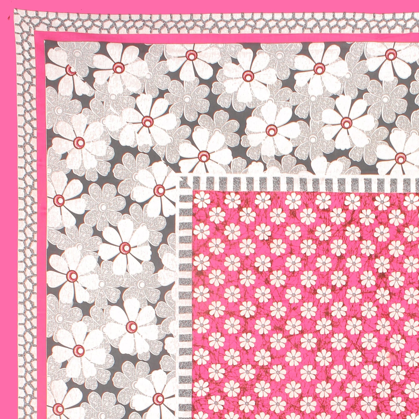 Cotton Double Jaipuri Prints Flat Bedsheet  With 2 Pillow Cover