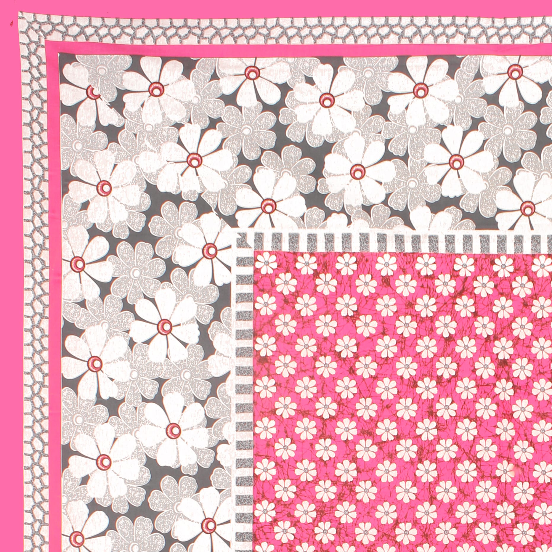 Cotton Double Jaipuri Prints Flat Bedsheet  With 2 Pillow Cover