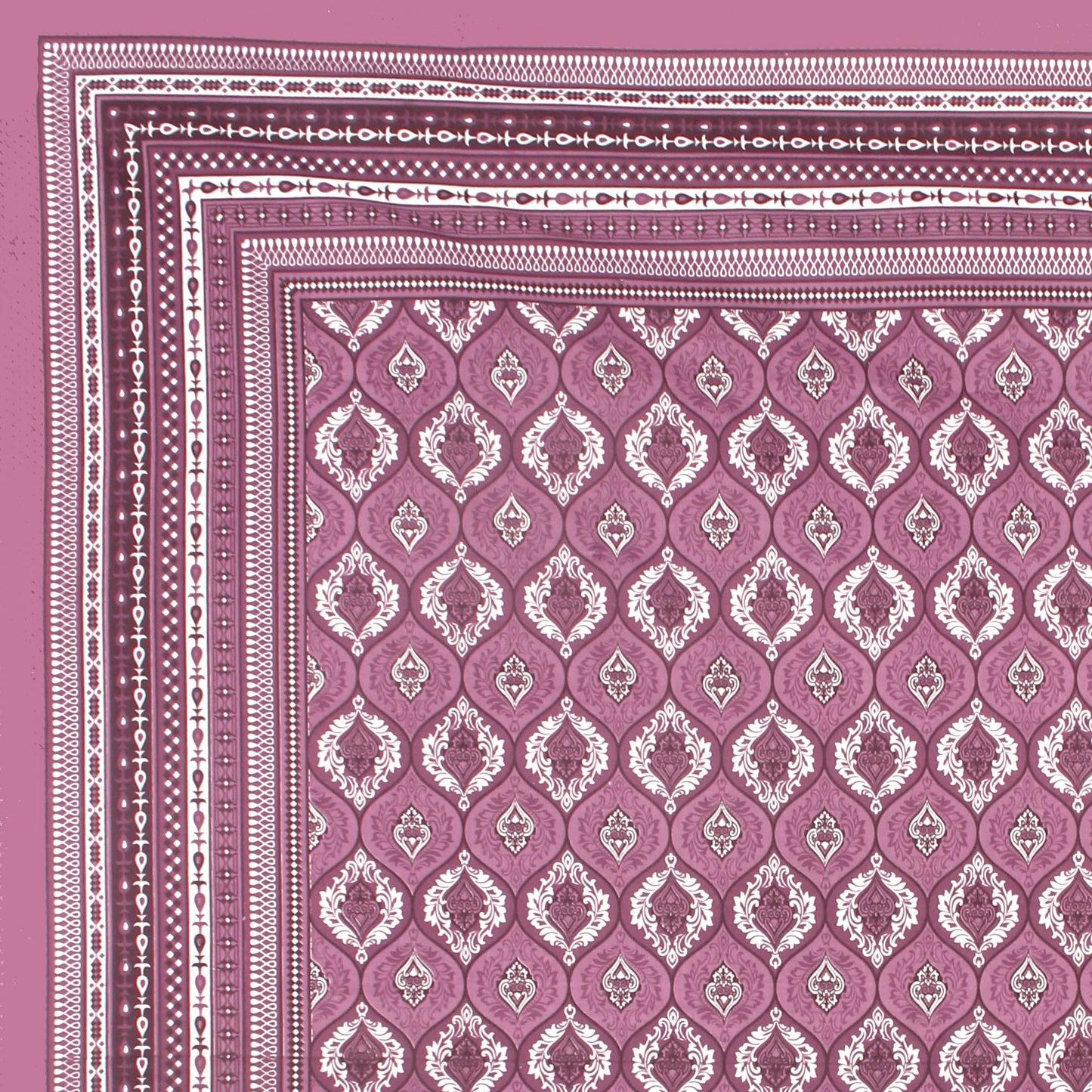 Cotton Double Jaipuri Prints Flat Bedsheet  With 2 Pillow Cover